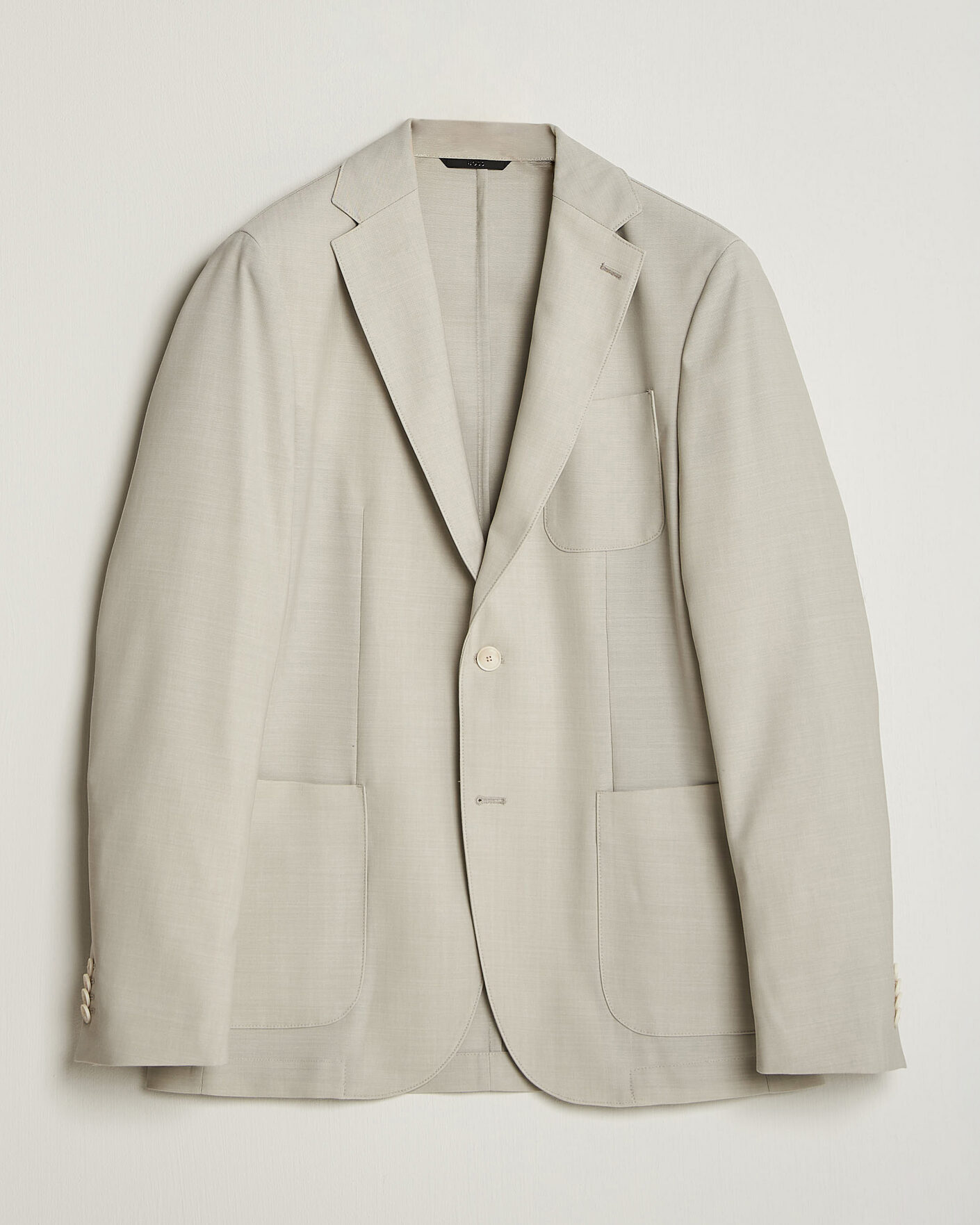 Heren | Blazers | BOSS BLACK | Hanry Wool Patch Pocket Blazer Light Beige