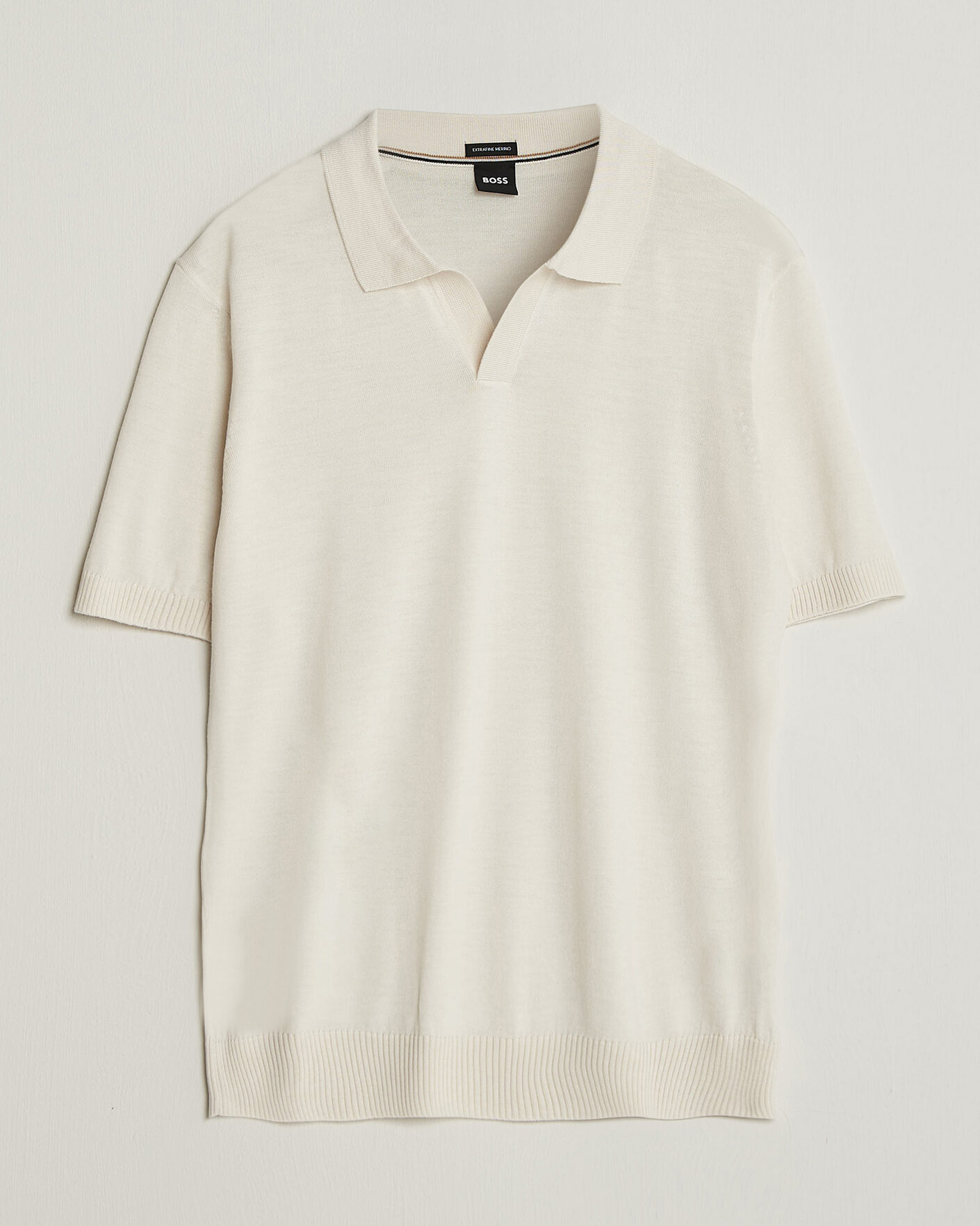 Homme | Polos | BOSS BLACK | Lantoni Knitted Polo Open White