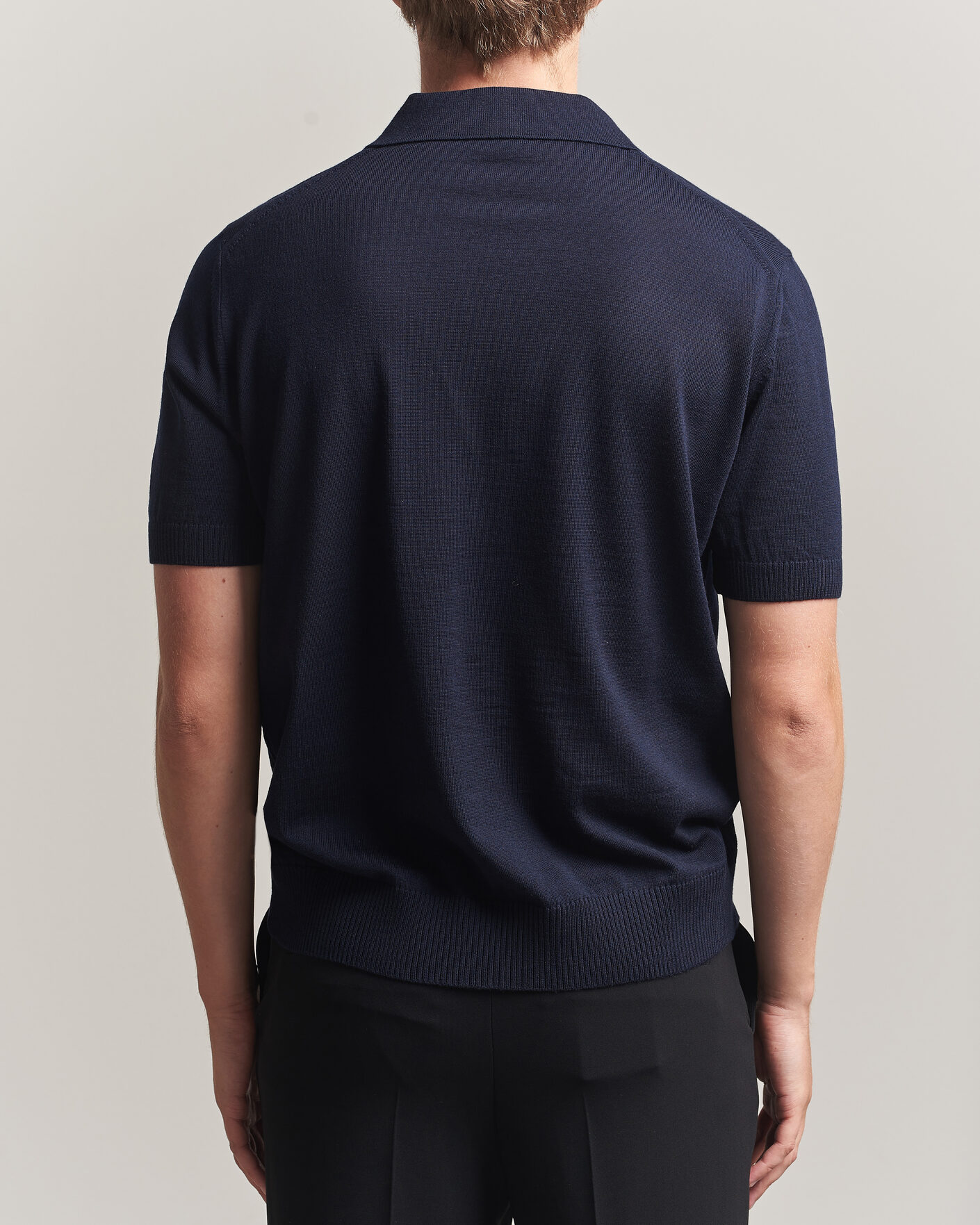 Homme | Polos | BOSS BLACK | Lantoni Knitted Polo Dark Blue