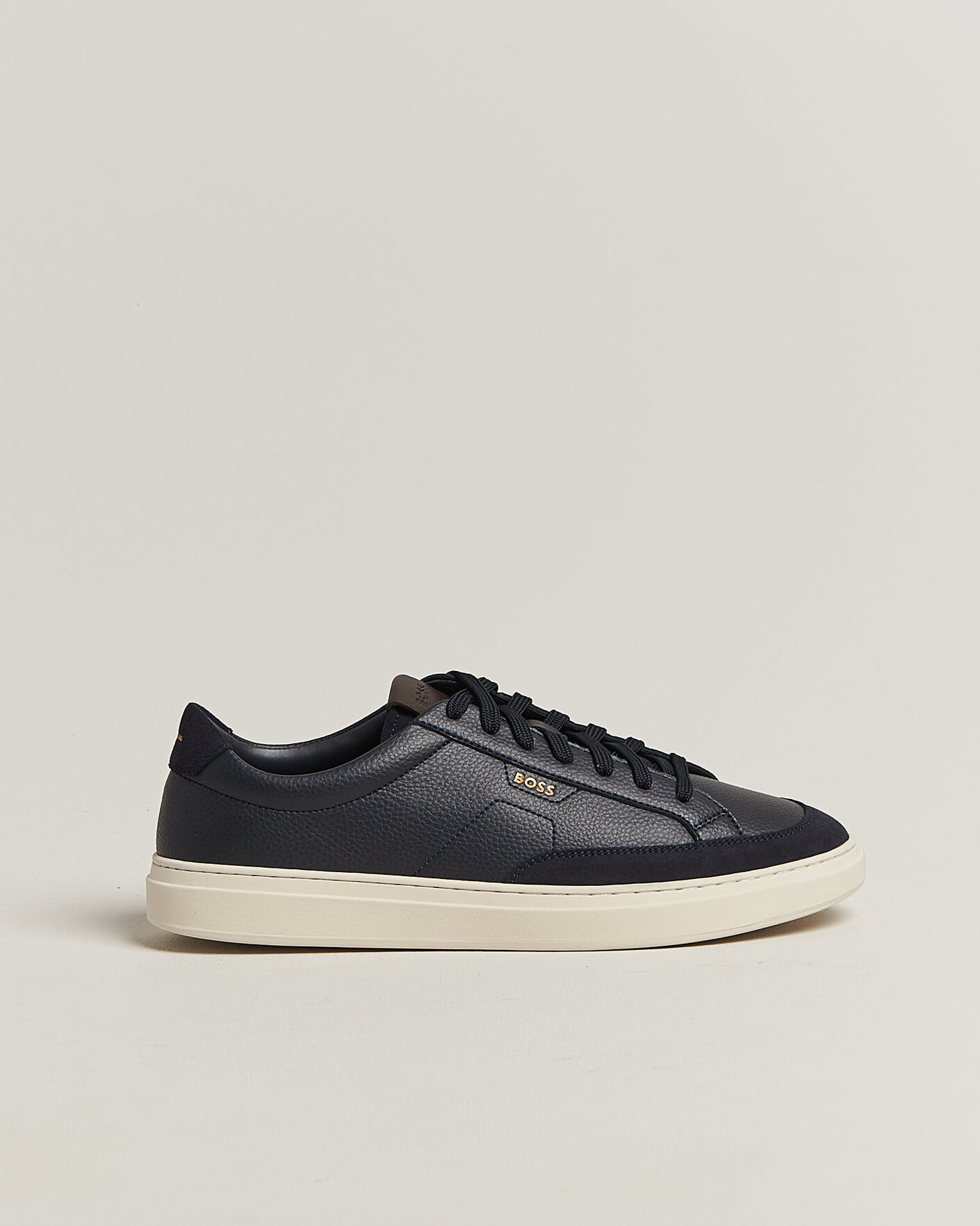 Homme | Baskets | BOSS BLACK | Kieran Leather/Suede Sneaker Dark Blue