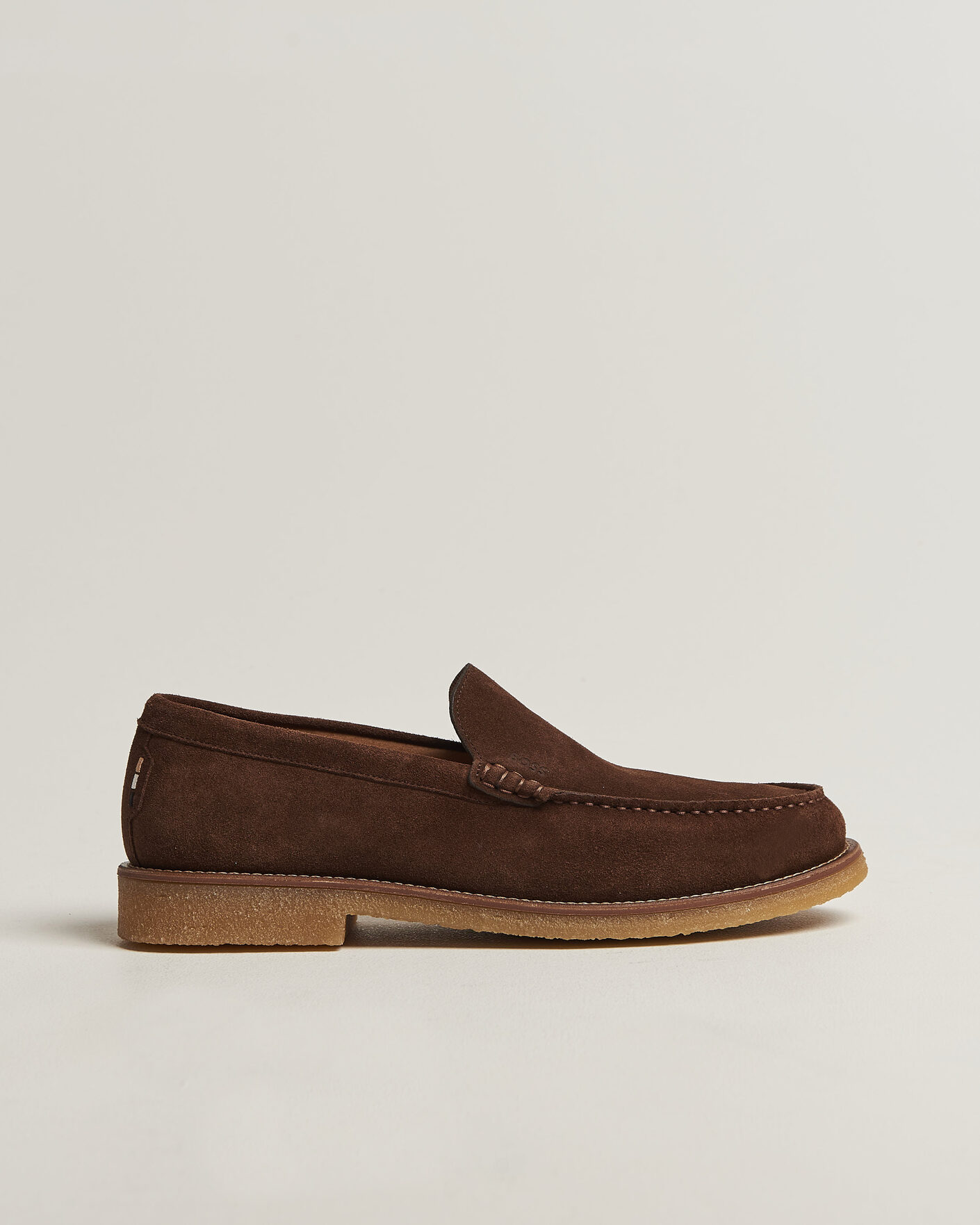 Homme | Loafers | BOSS BLACK | Kope Suede Moccasin Dark Brown
