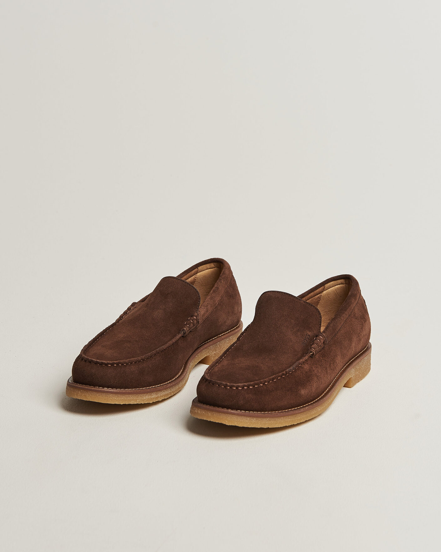 Homme | Loafers | BOSS BLACK | Kope Suede Moccasin Dark Brown