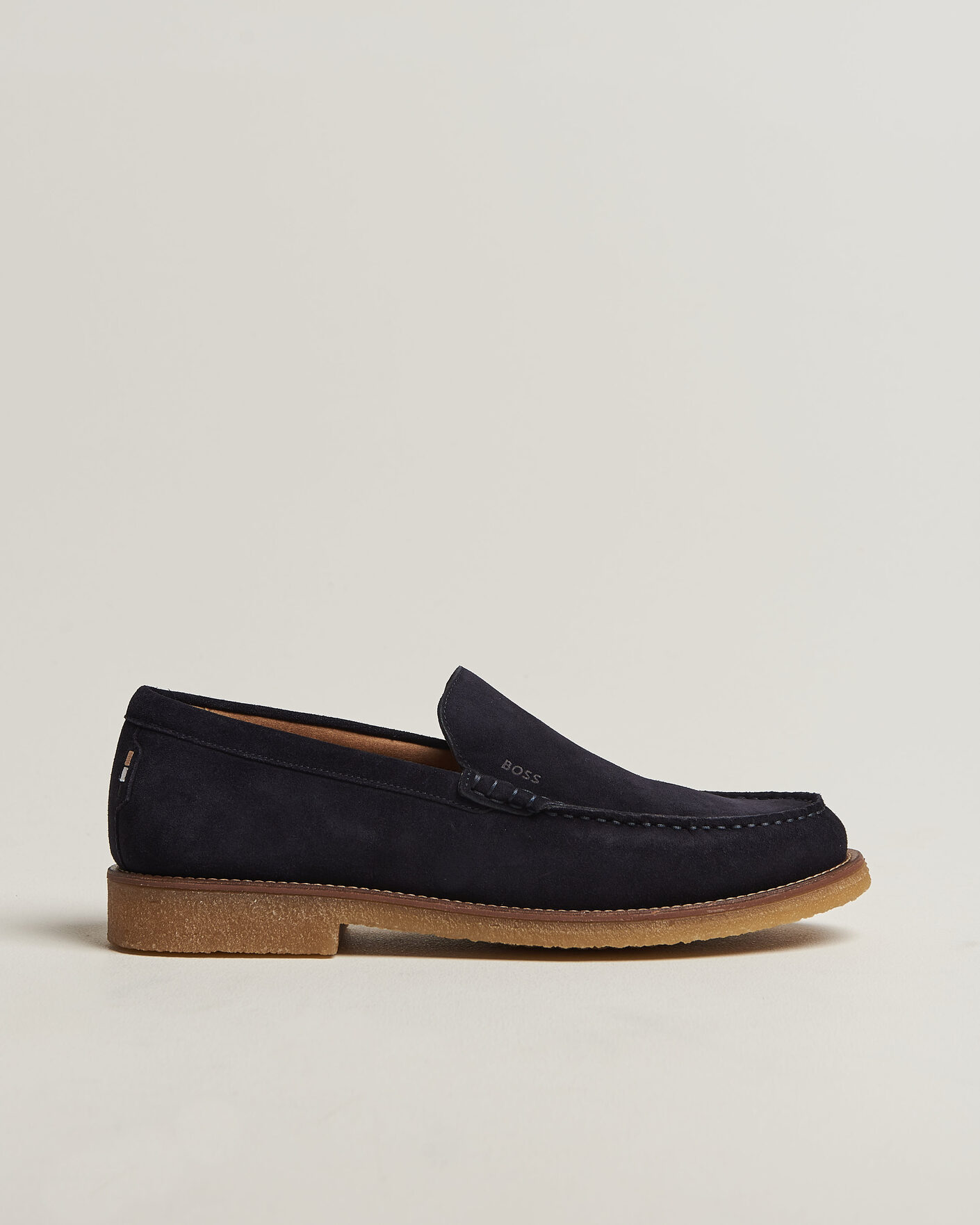 Heren | Instappers | BOSS BLACK | Kope Suede Moccasin Dark Blue