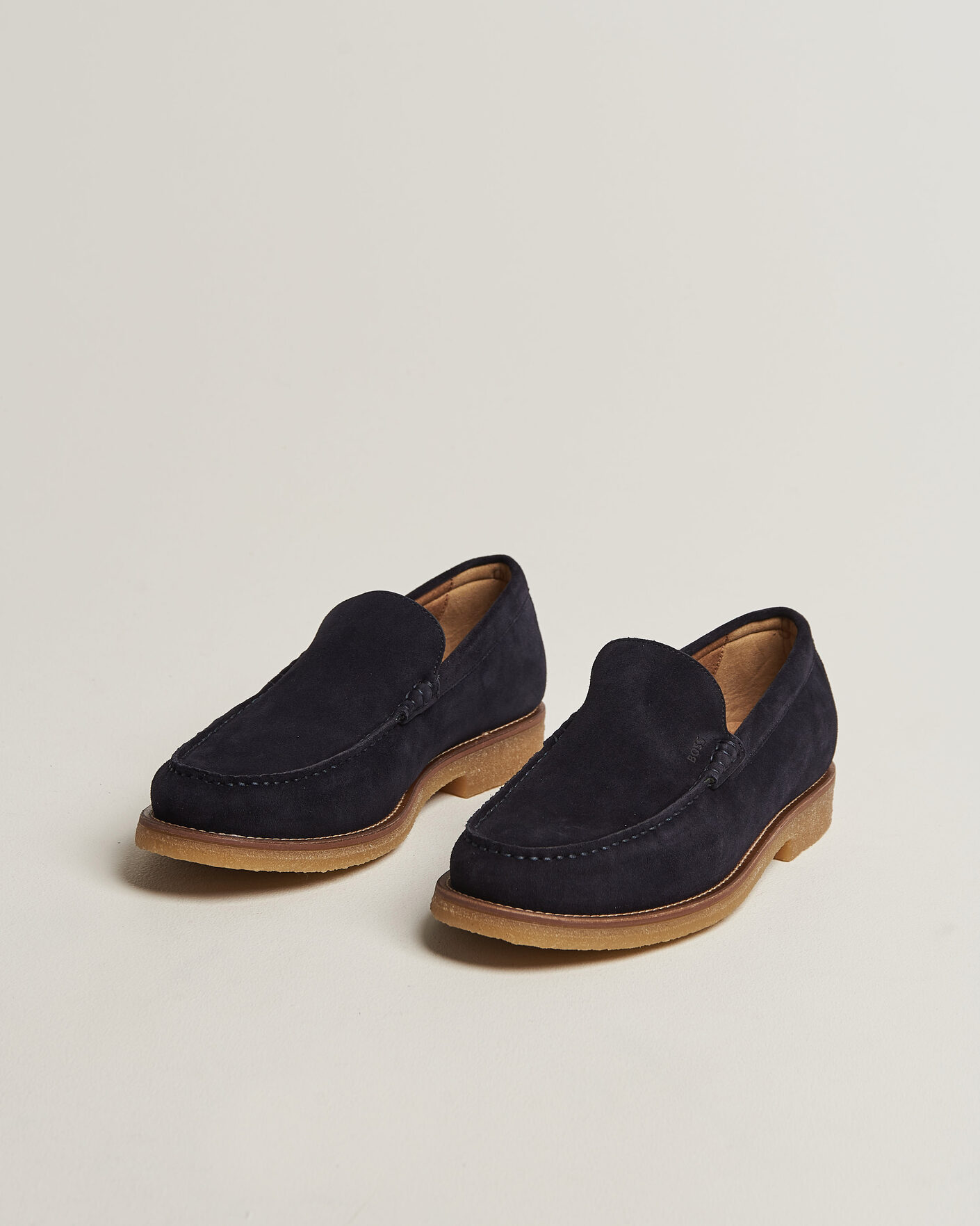 Heren | Instappers | BOSS BLACK | Kope Suede Moccasin Dark Blue