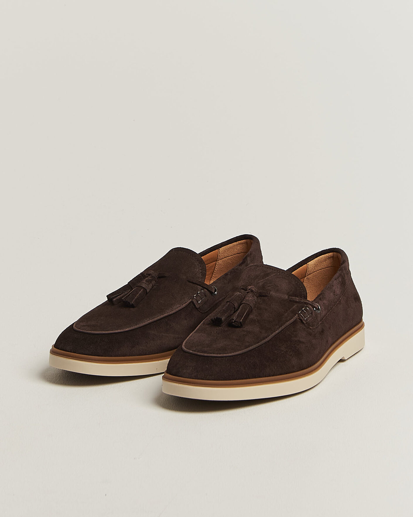Homme | Loafers | BOSS BLACK | Hedley Suede Tassle Loafer Dark Brown