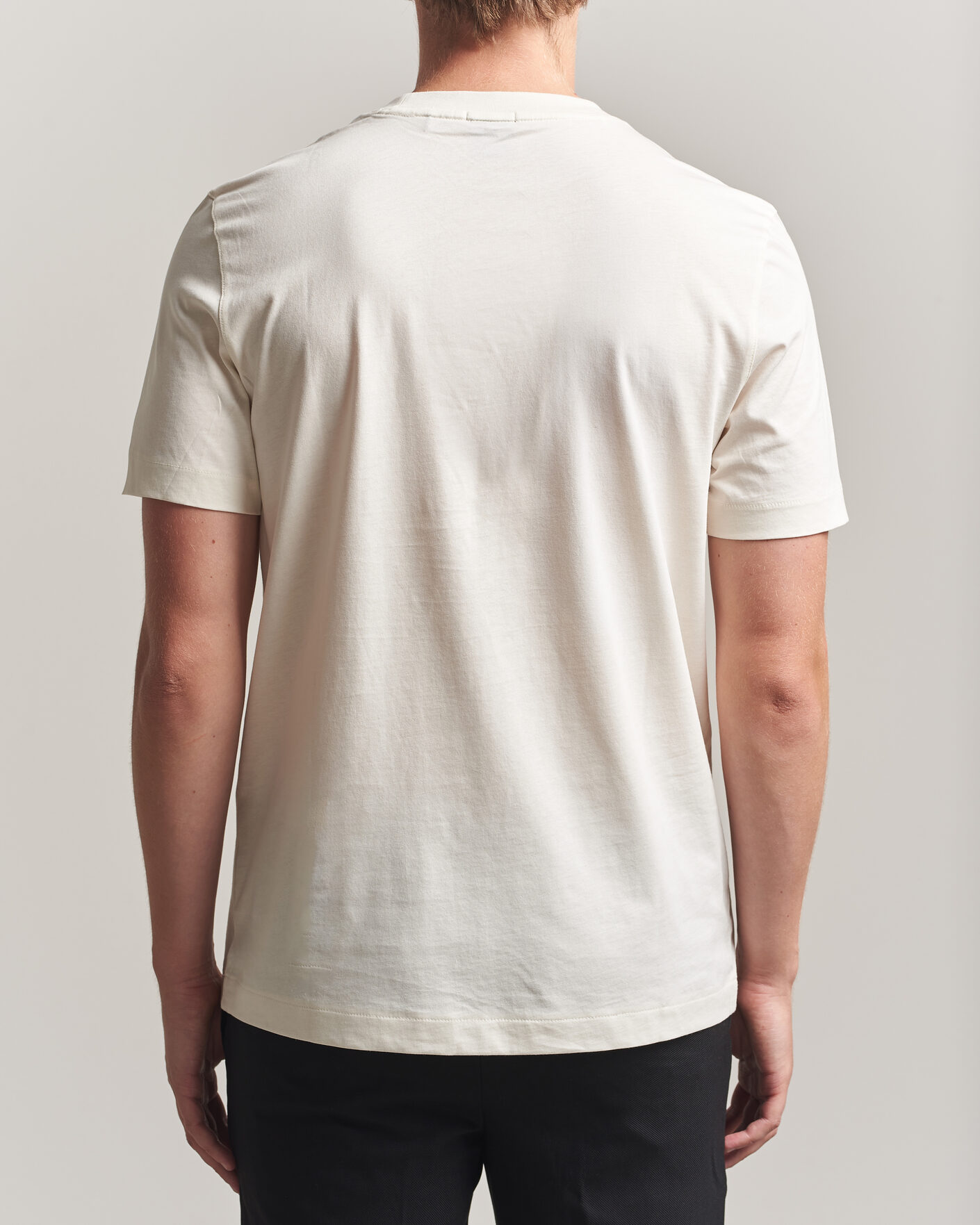 Heren | T-shirts | BOSS BLACK | Thompson Crew Neck T-Shirt Open White