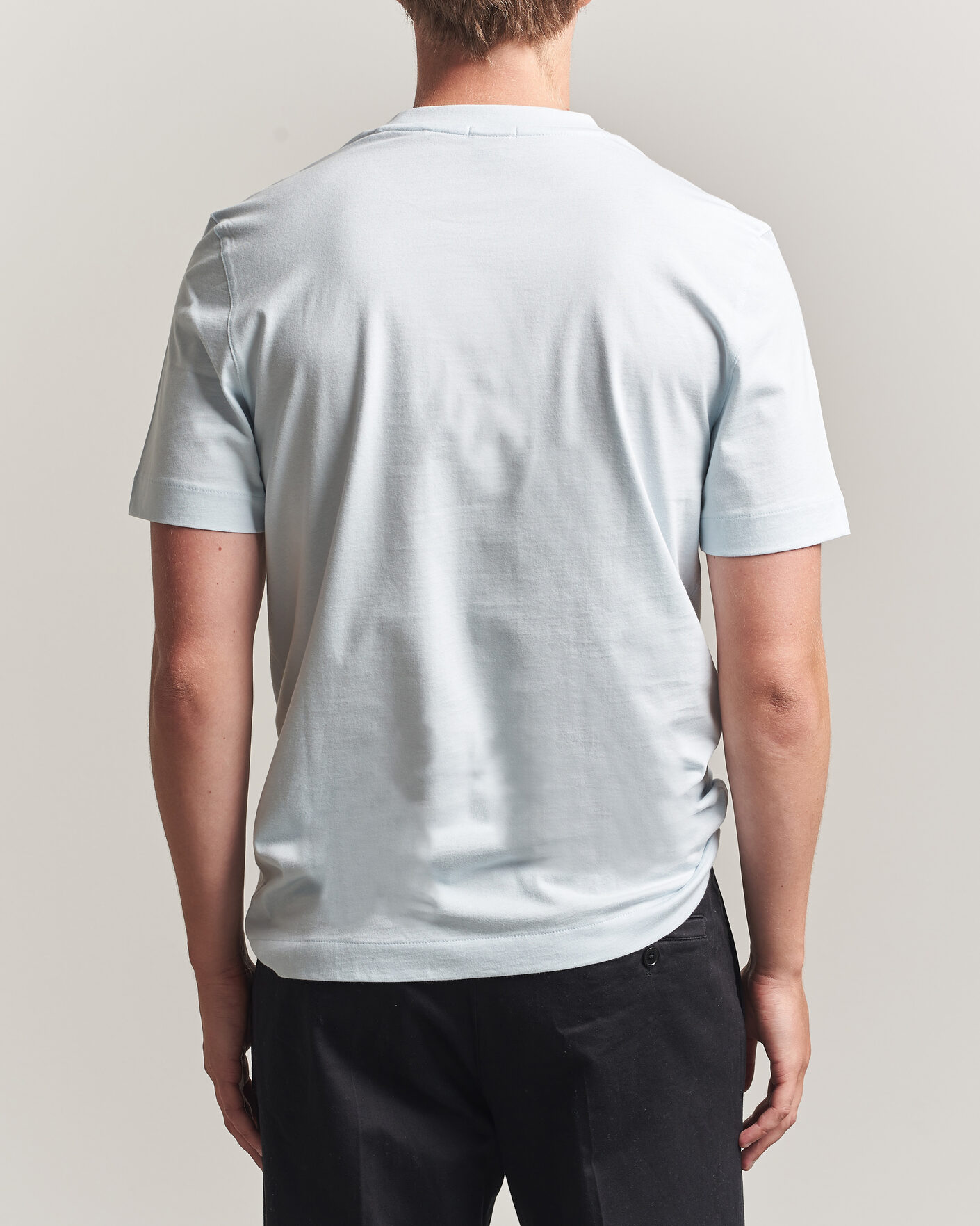 Homme | T-shirts | BOSS BLACK | Thompson Crew Neck T-Shirt Open Blue