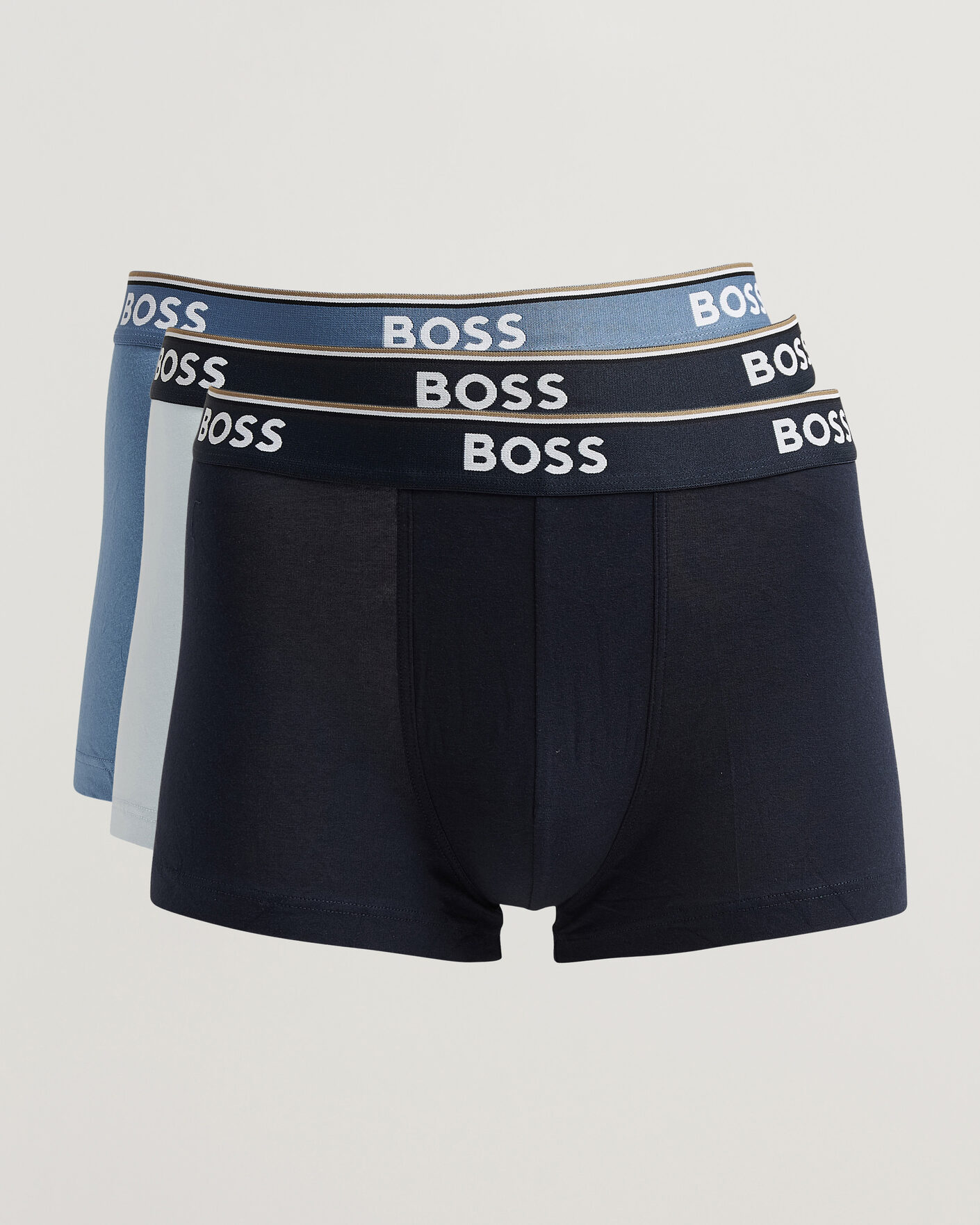 Homme | Sous-Vêtements Et Chaussettes | BOSS BLACK | 3-Pack Trunk Navy/Blue/Light Blue