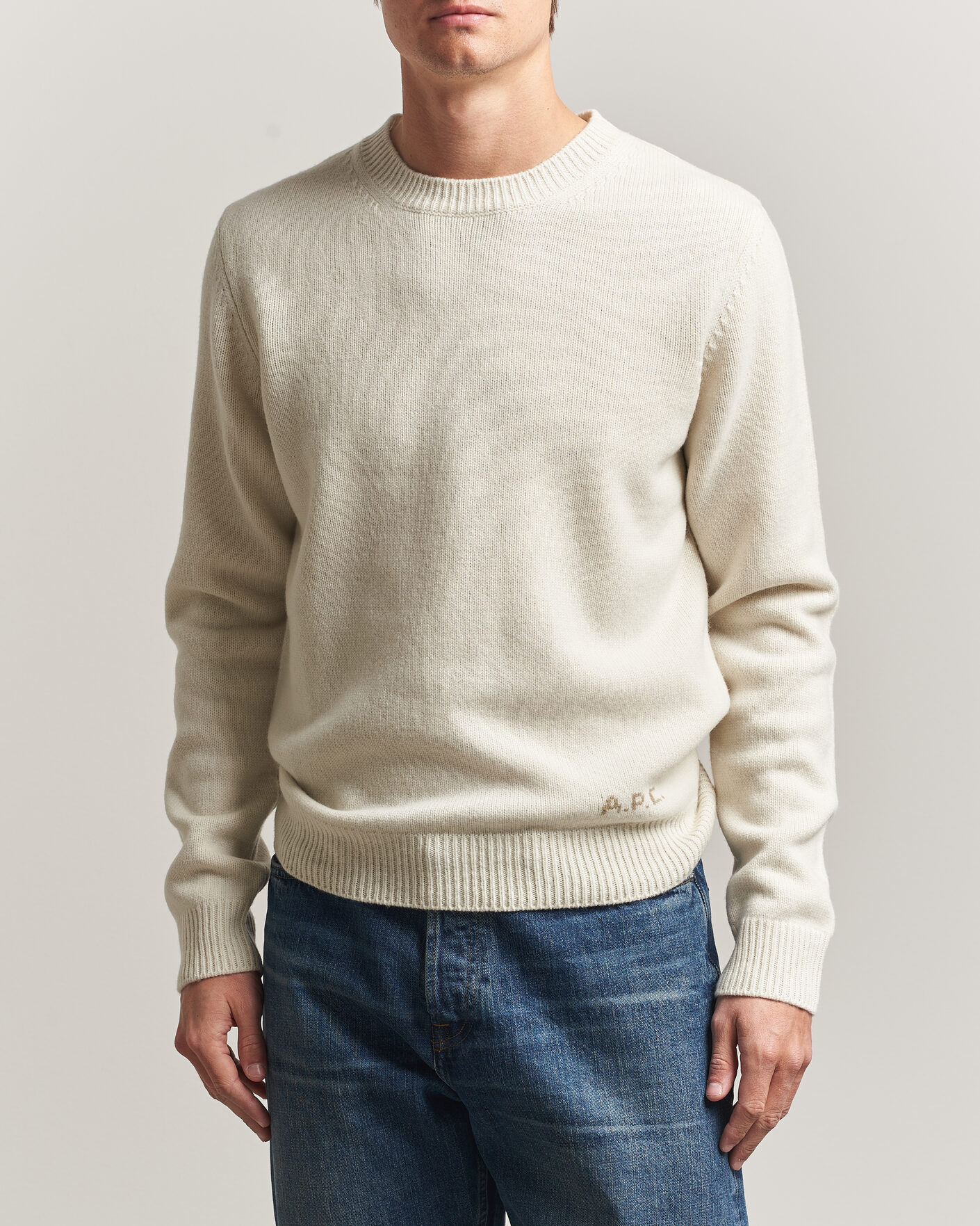 Homme | Pulls Et Tricots | A.P.C. | Edmond Wool Knitted Sweater Ecru