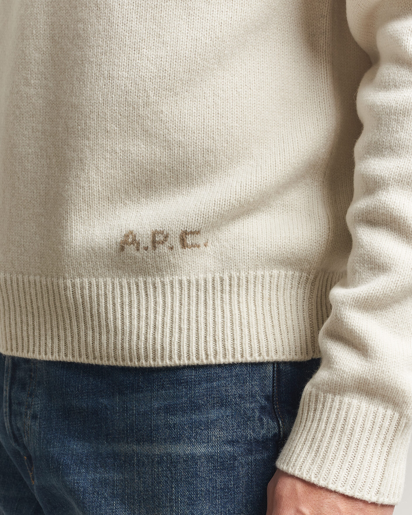 Homme | Pulls Et Tricots | A.P.C. | Edmond Wool Knitted Sweater Ecru