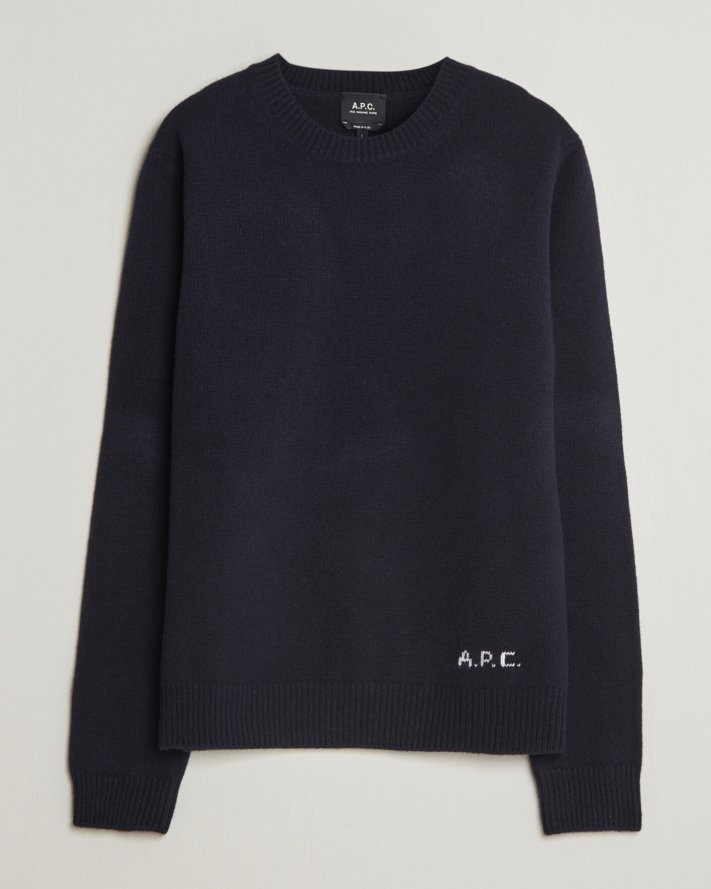 Homme | Pulls Et Tricots | A.P.C. | Edmond Wool Knitted Sweater Dark Navy