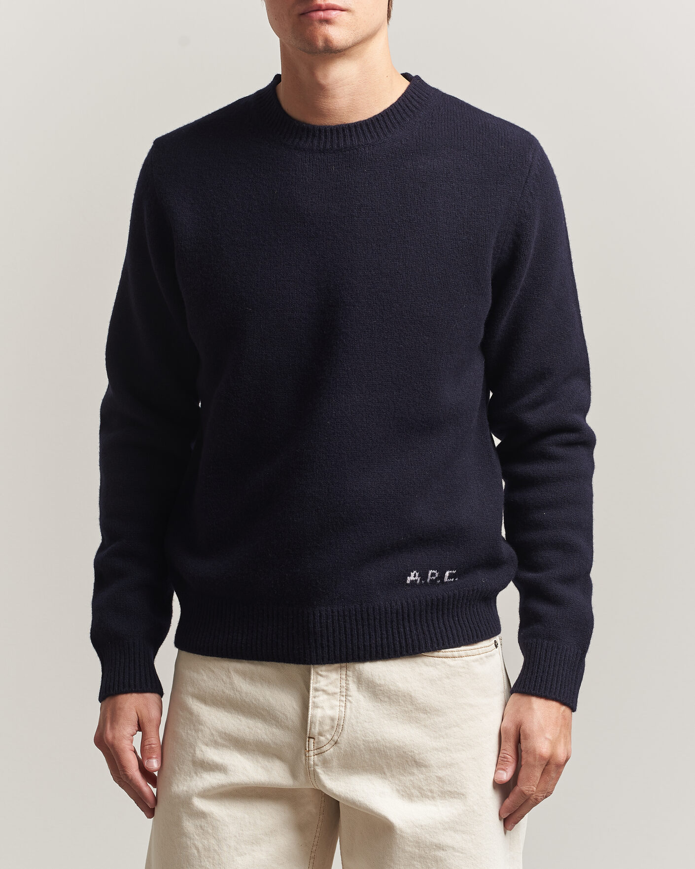 Homme | Pulls Et Tricots | A.P.C. | Edmond Wool Knitted Sweater Dark Navy