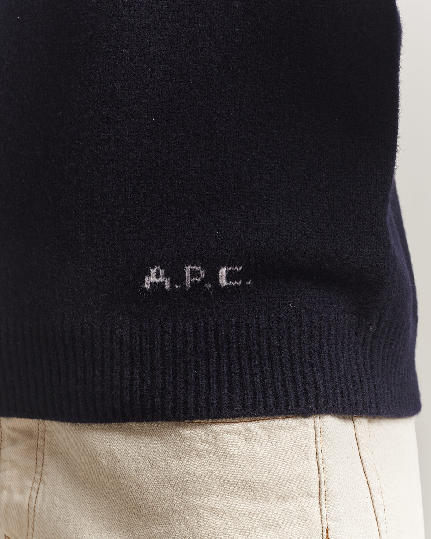 Homme | Pulls Et Tricots | A.P.C. | Edmond Wool Knitted Sweater Dark Navy