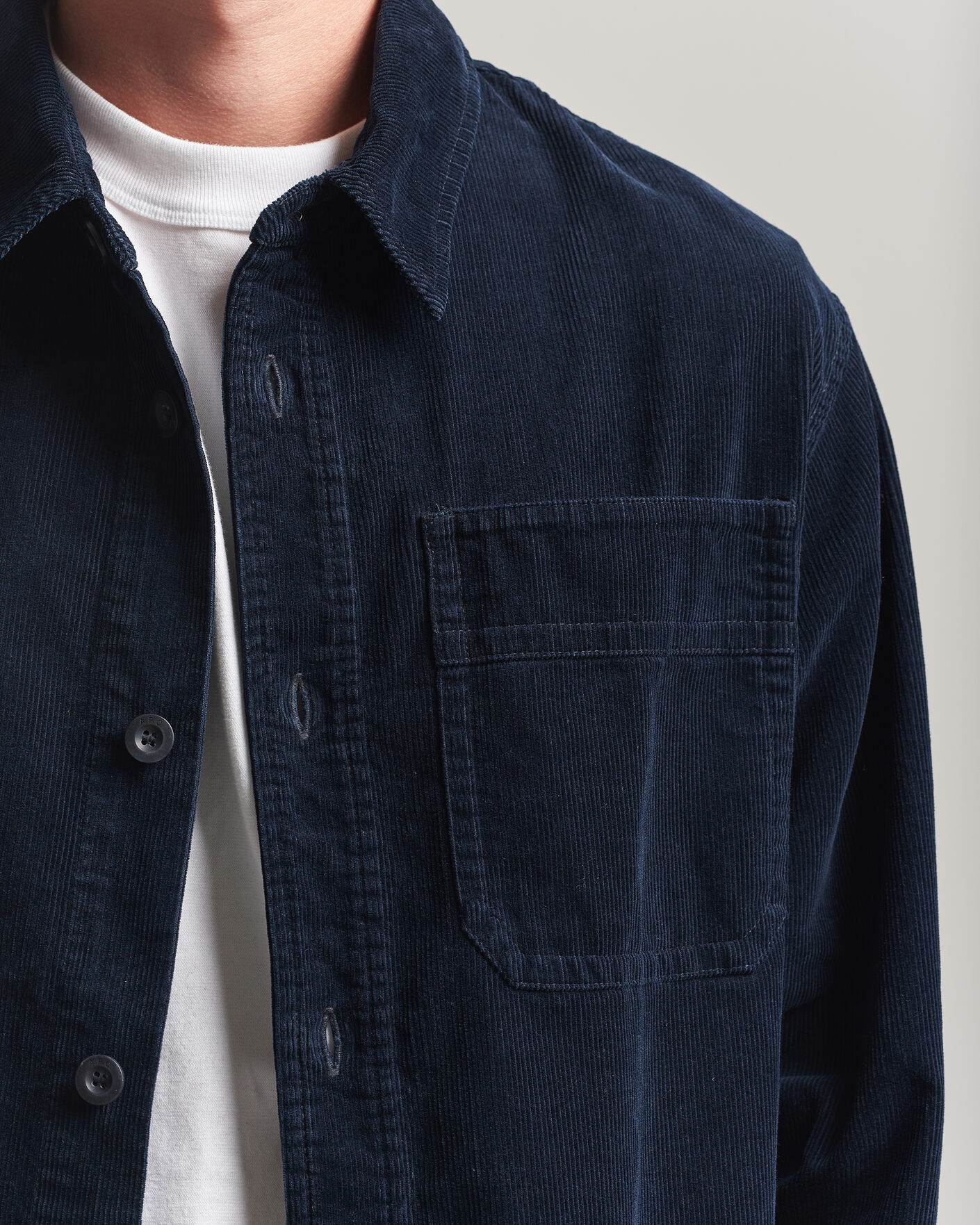 Heren | Overhemden | A.P.C. | Basile Corduroy Overshirt Dark Navy
