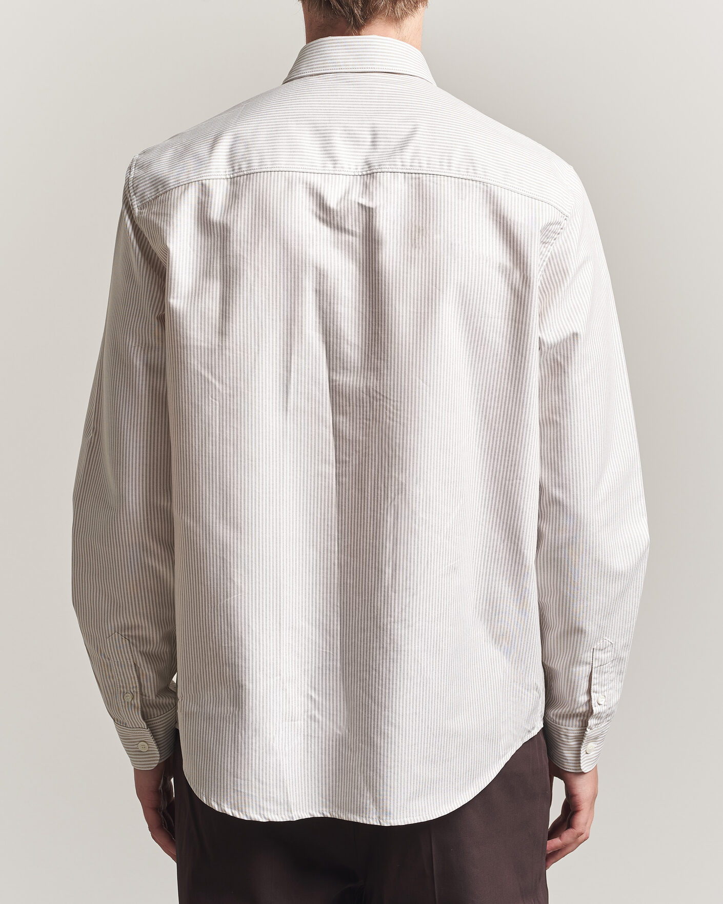 Heren | Overhemden | A.P.C. | Greg Striped Oxford Shirt Beige/White