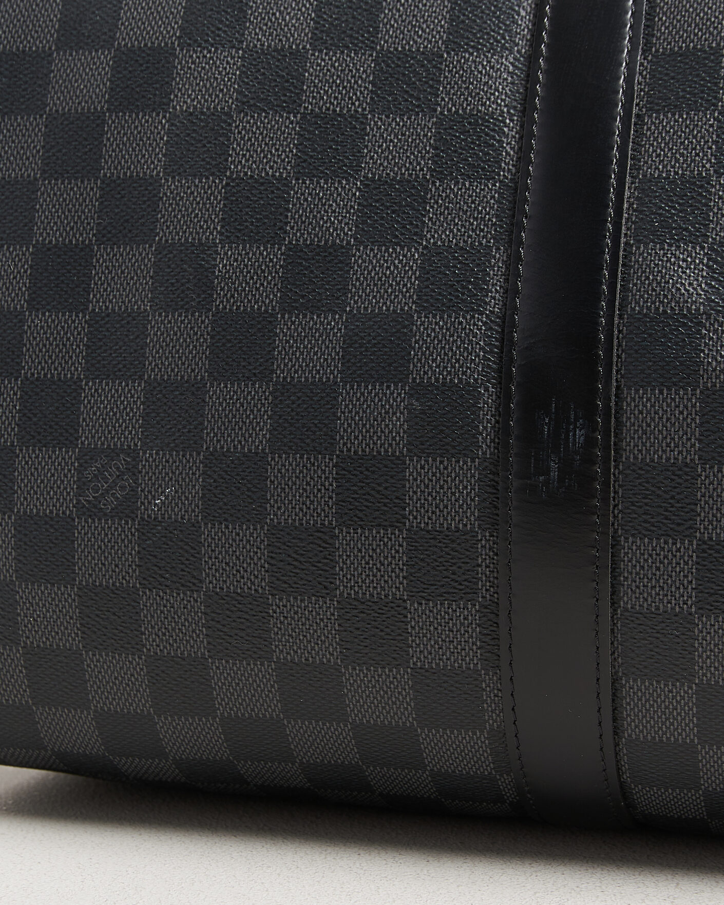 Heren | Pre-Owned & Vintage Bags | Louis Vuitton Pre-Owned | Keepall Bandouliére 45 Damier Graphite