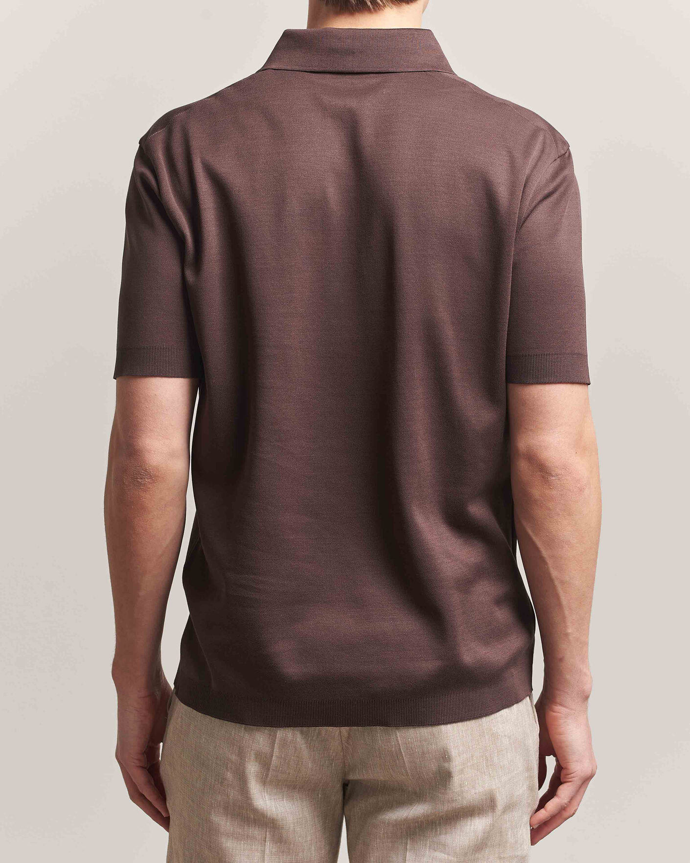 Homme | Polos | Herno | Micro Piquet Polo Brown