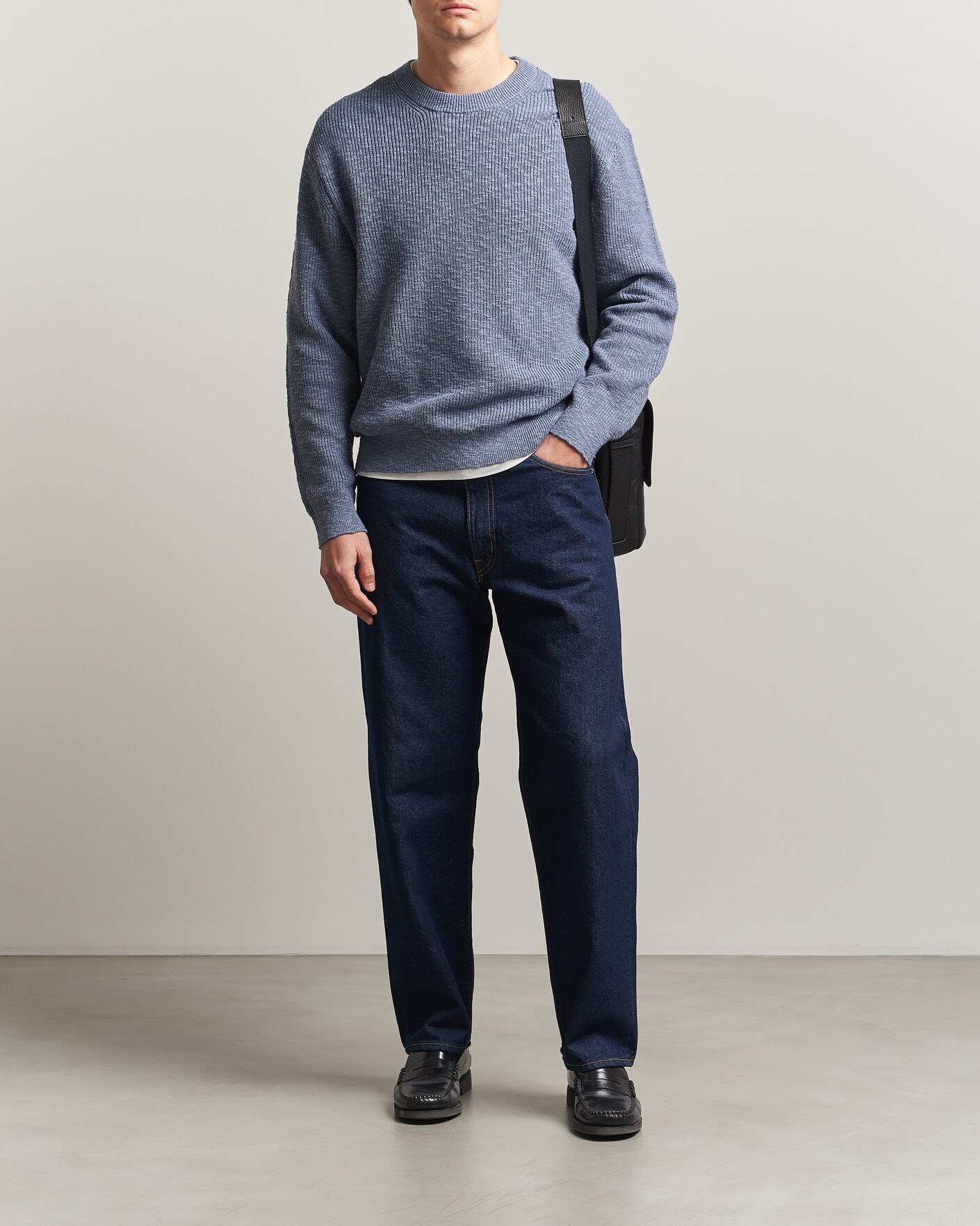 Homme | Pulls Et Tricots | NN07 | Russell Cotton Knitted Sweater Stone Blue