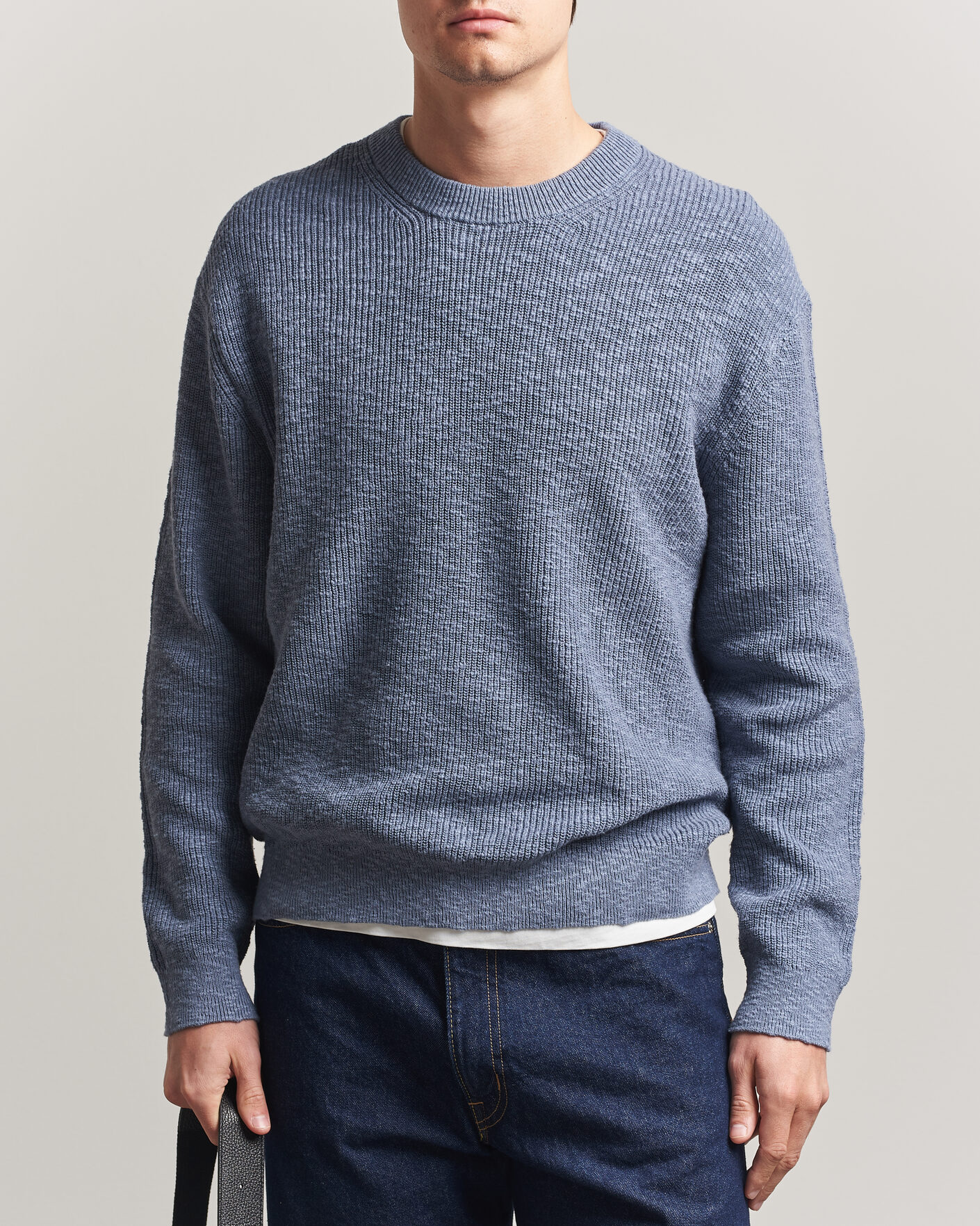Homme | Pulls Et Tricots | NN07 | Russell Cotton Knitted Sweater Stone Blue