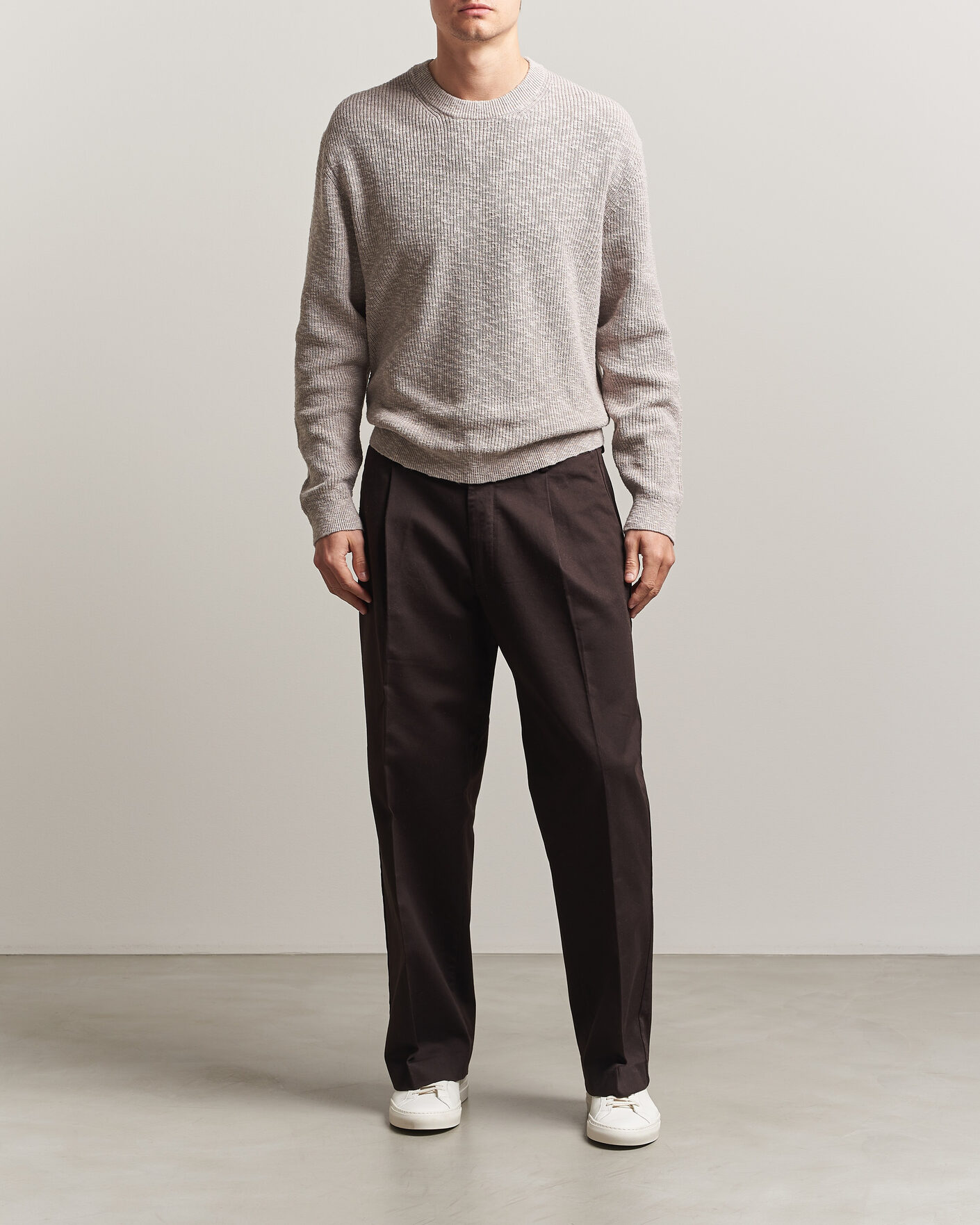 Homme | Pulls Et Tricots | NN07 | Russell Cotton Knitted Sweater Moon Dust