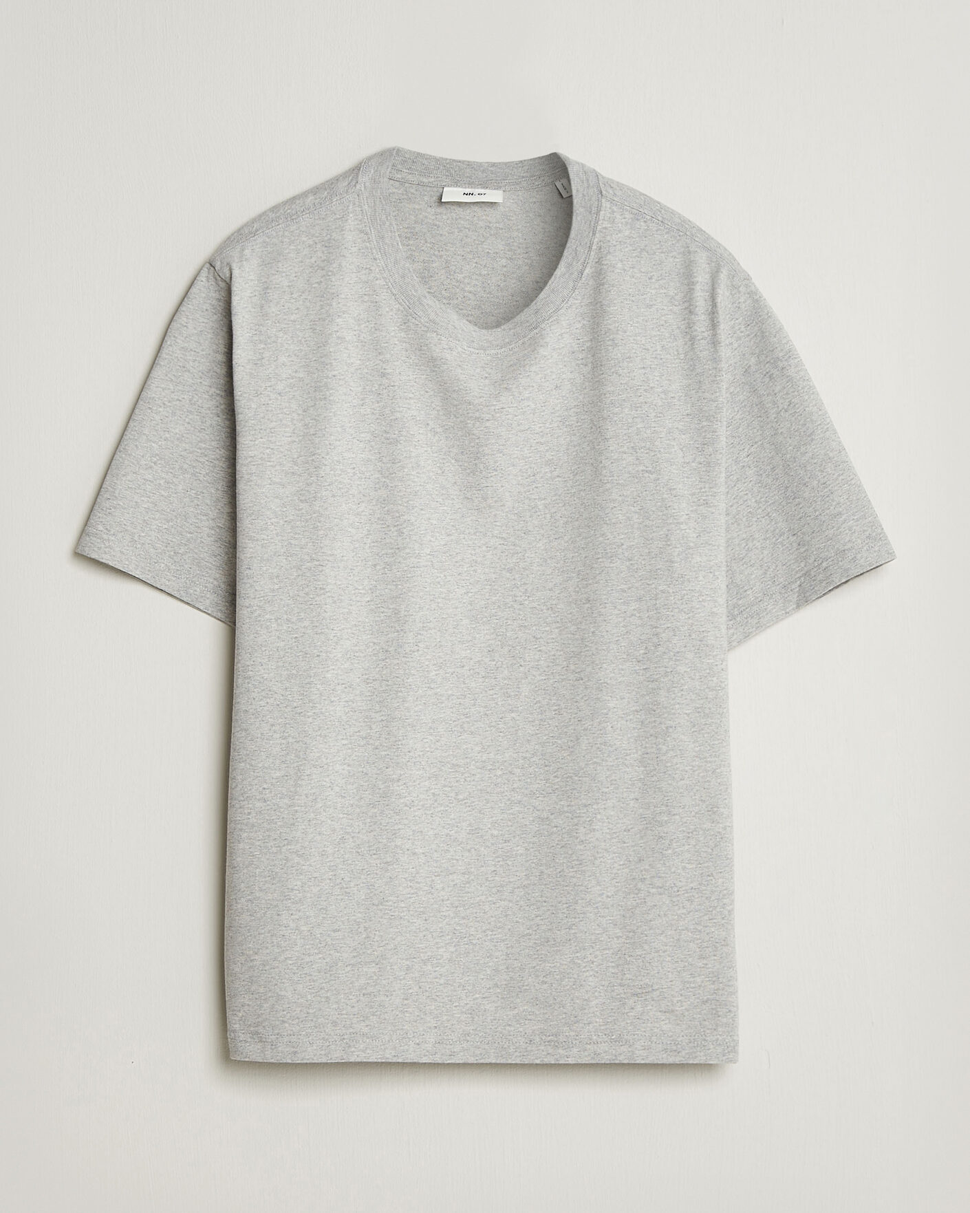 Heren | T-shirts | NN07 | Jett Printed HQ T-Shirt Grey Melange
