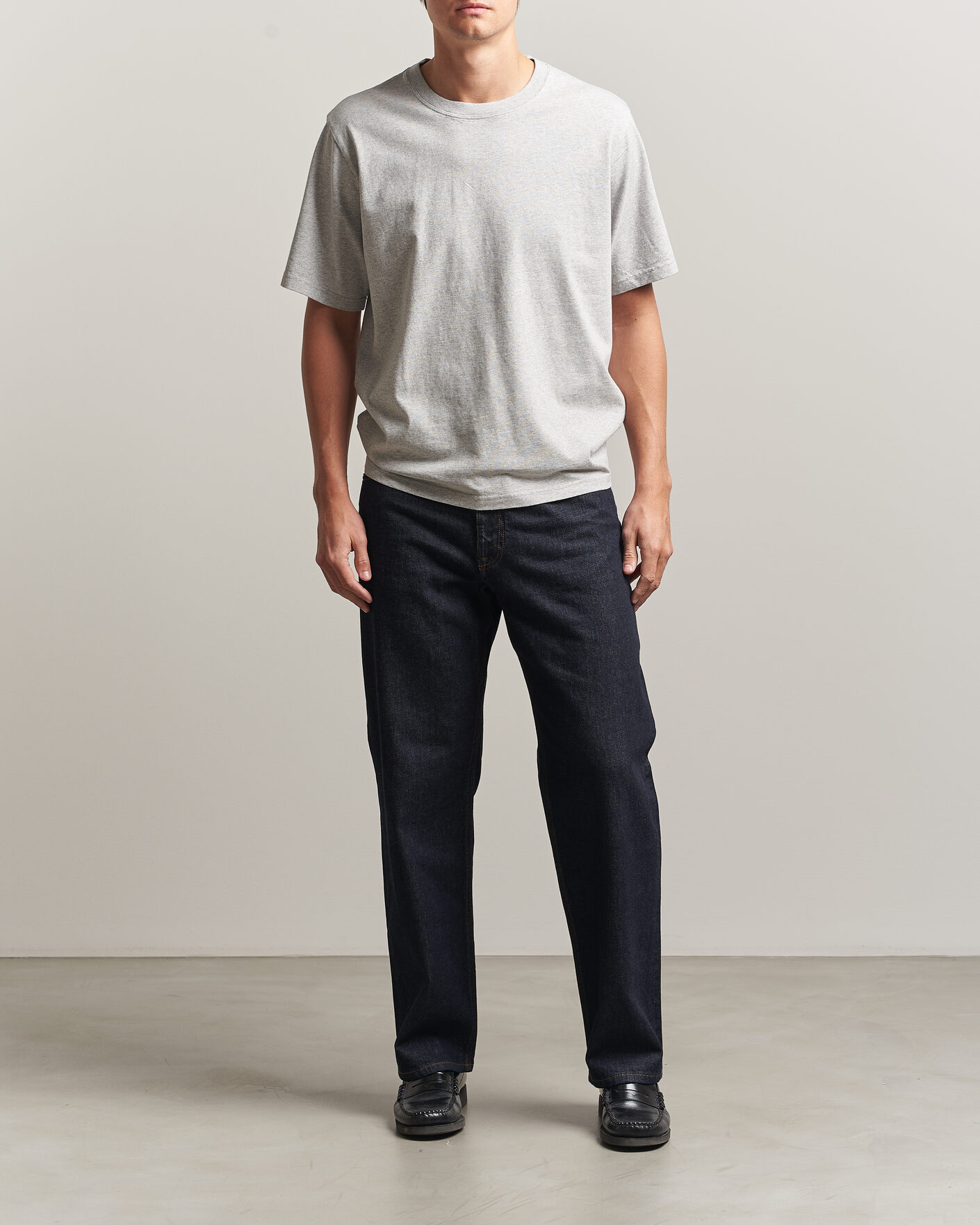 Heren | T-shirts | NN07 | Jett Printed HQ T-Shirt Grey Melange