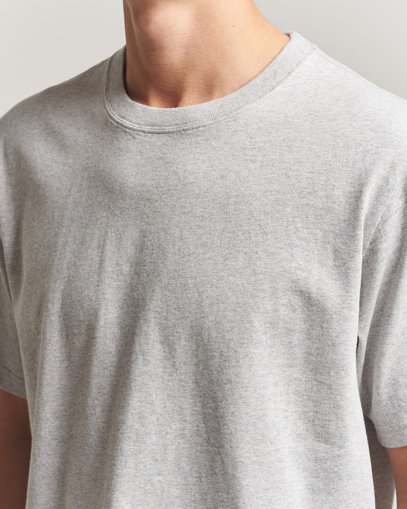 Heren | T-shirts | NN07 | Jett Printed HQ T-Shirt Grey Melange