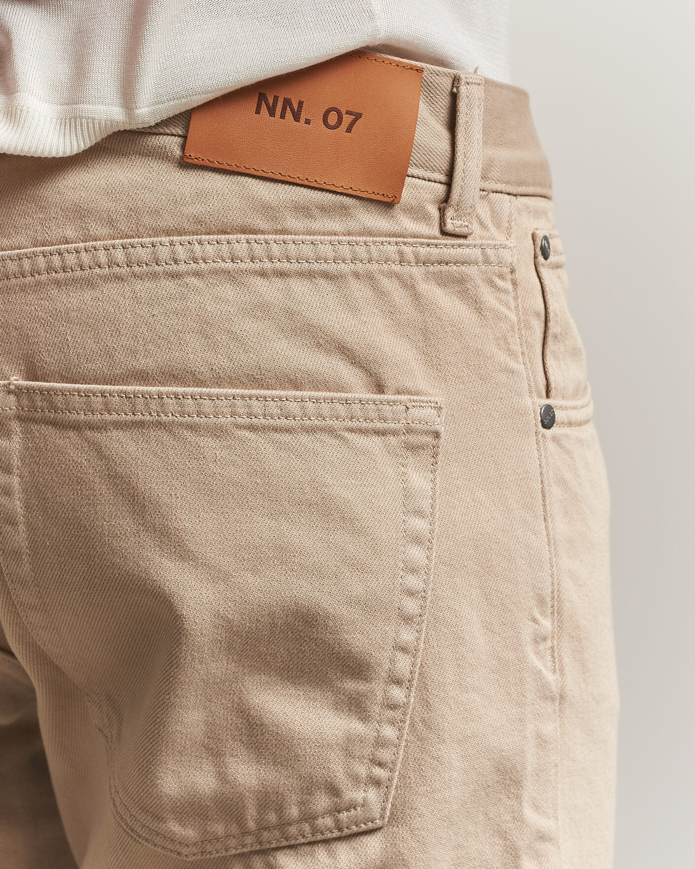 Homme | Pantalons | NN07 | Sonny Straight Fit 5-Pocket Pants Oat