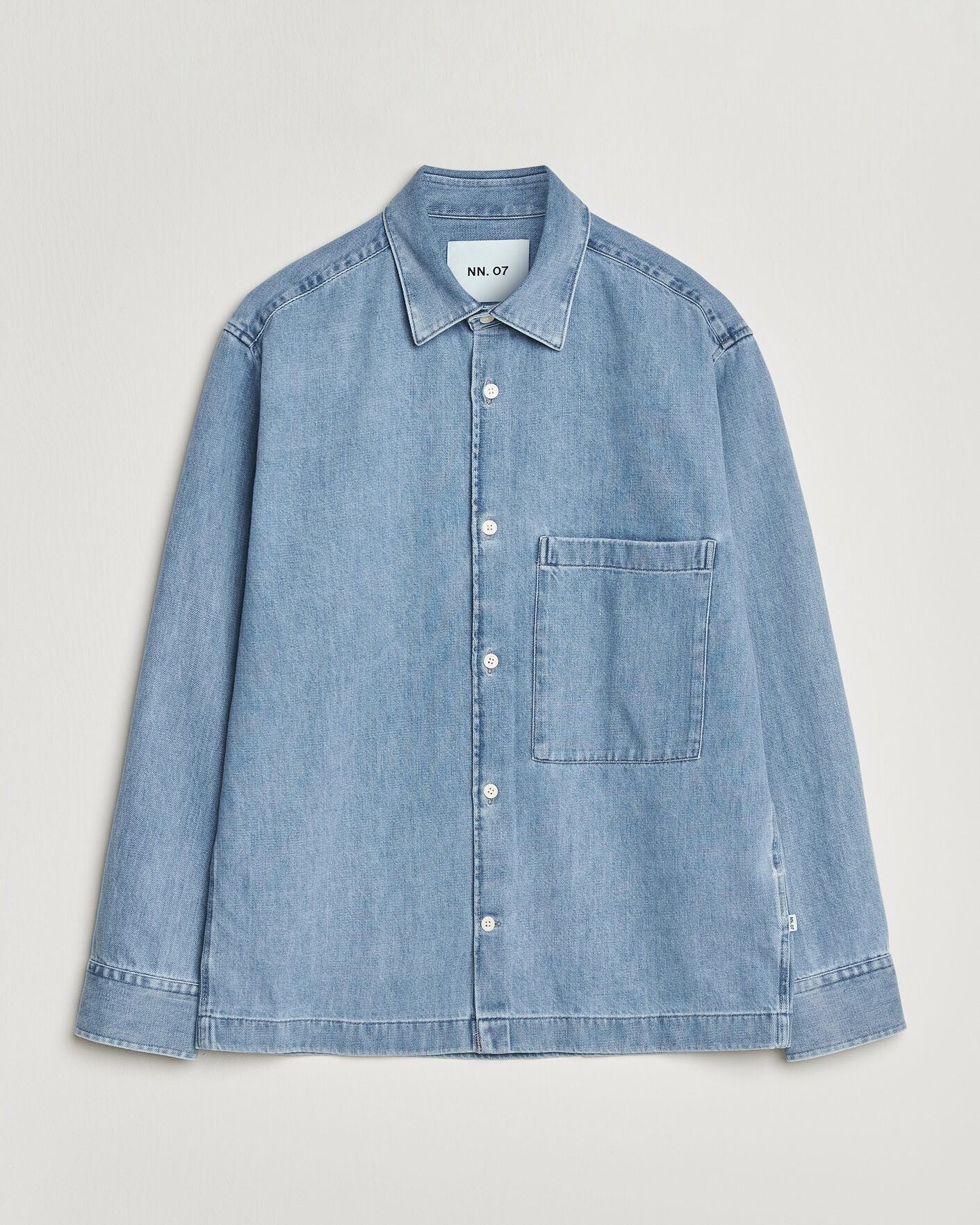 Homme | Chemises | NN07 | Freddy Denim Overshirt Light Blue