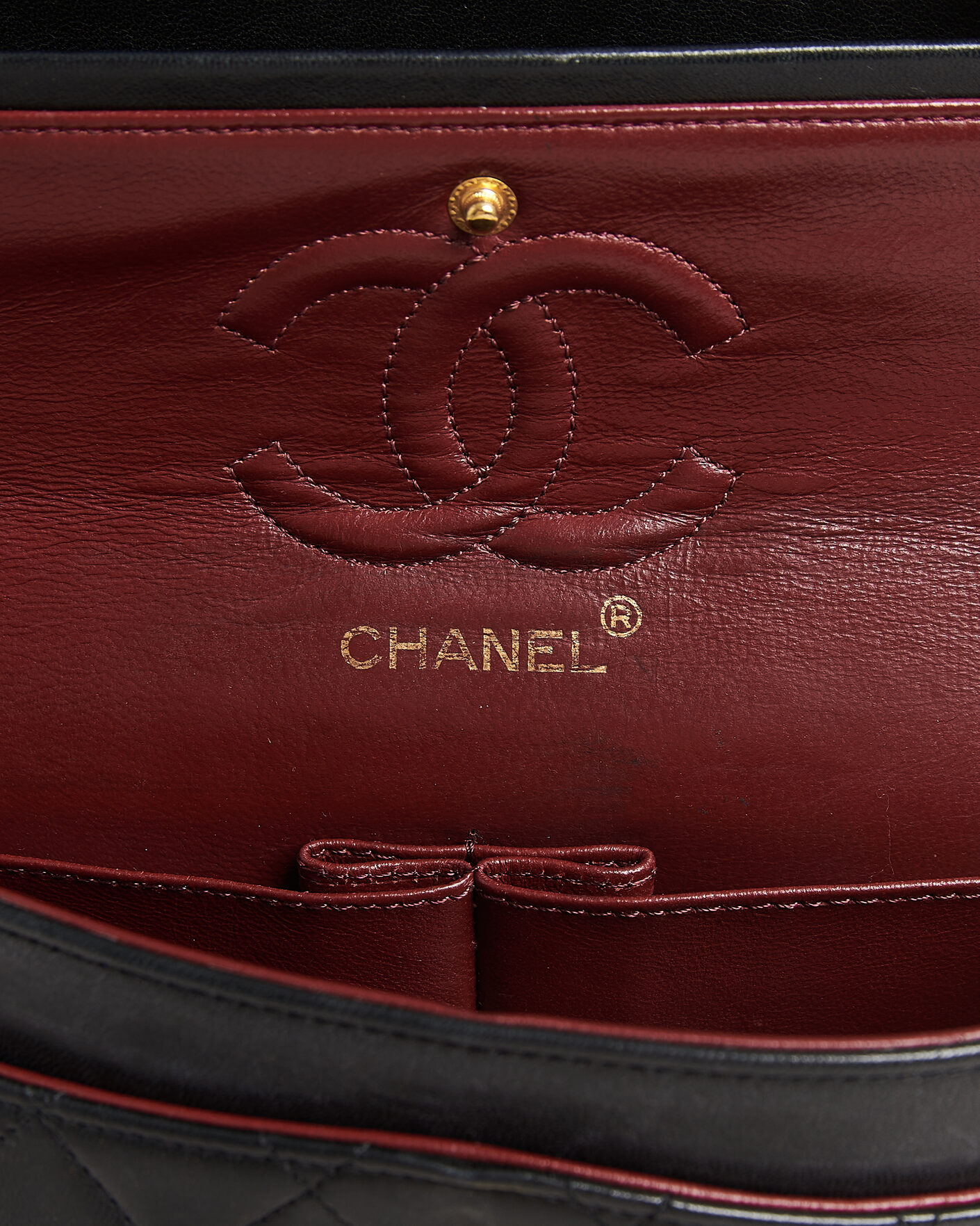 Homme | Chanel Pre-Owned Classic Small Double Flap Bag Black | Chanel Pre-Owned | Classic Small Double Flap Bag Black