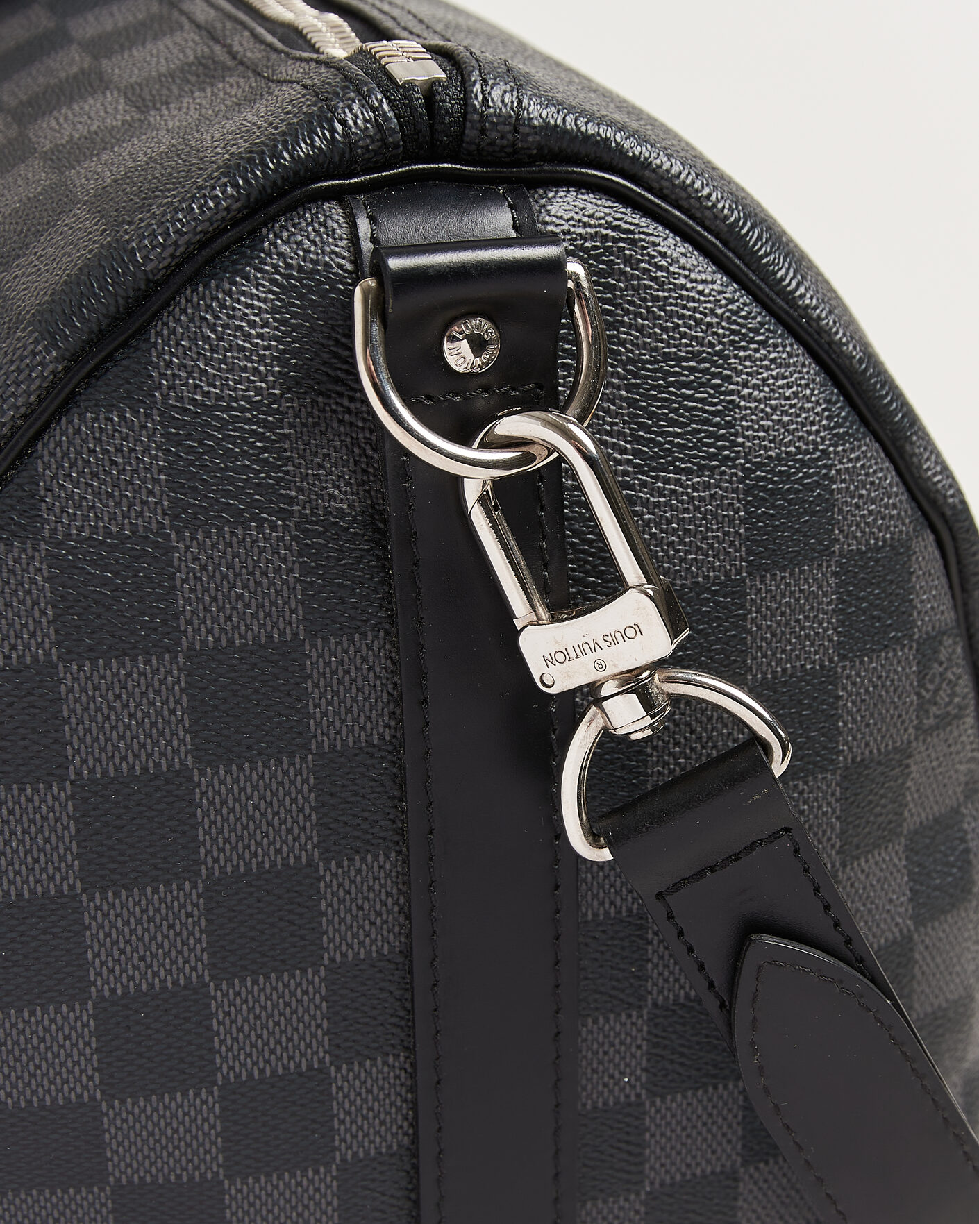 Homme | Pre-Owned & Vintage Bags | Louis Vuitton Pre-Owned | Keepall 45 Bandouliére Damier Graphite