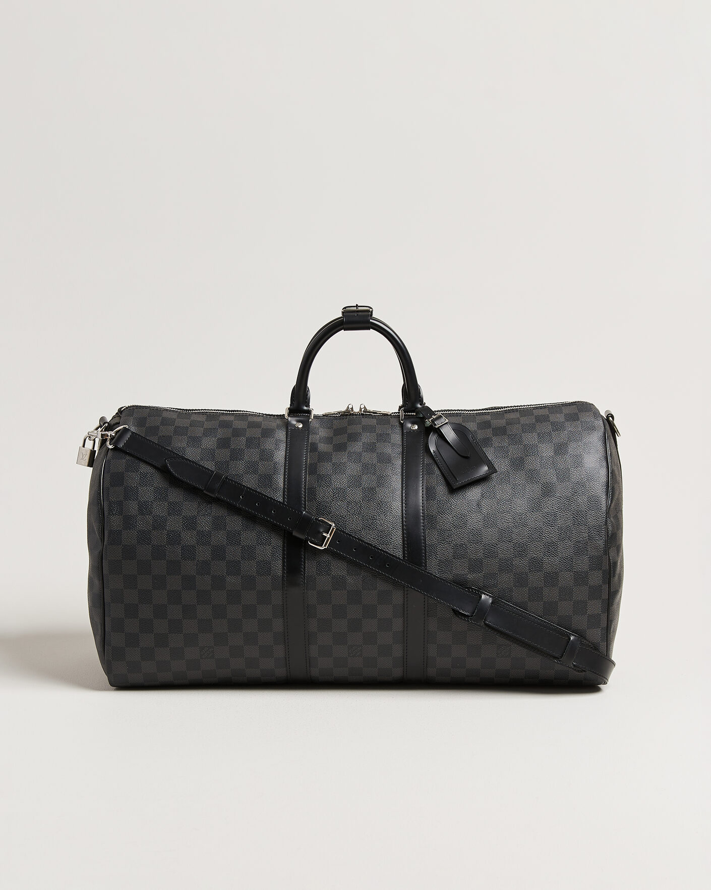 Homme | Pre-Owned & Vintage Bags | Louis Vuitton Pre-Owned | Keepall 55 Bandouliére Damier Graphite