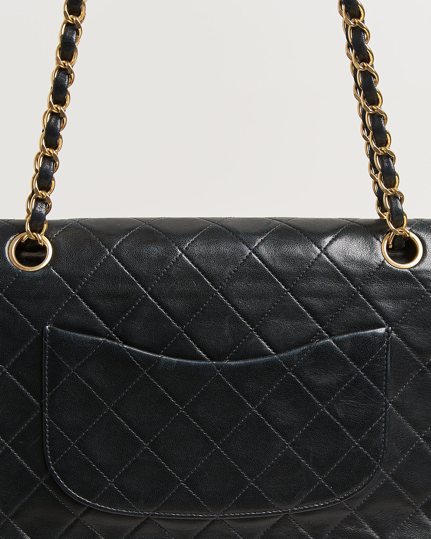 Heren | Chanel Pre-Owned Classic Medium Double Flap Bag Black | Chanel Pre-Owned | Classic Medium Double Flap Bag Black