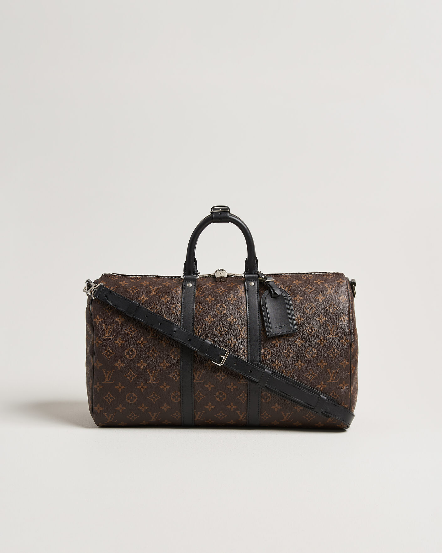 Heren | Pre-Owned & Vintage Bags | Louis Vuitton Pre-Owned | Keepall 45 Bandouliére Monogram Macassar