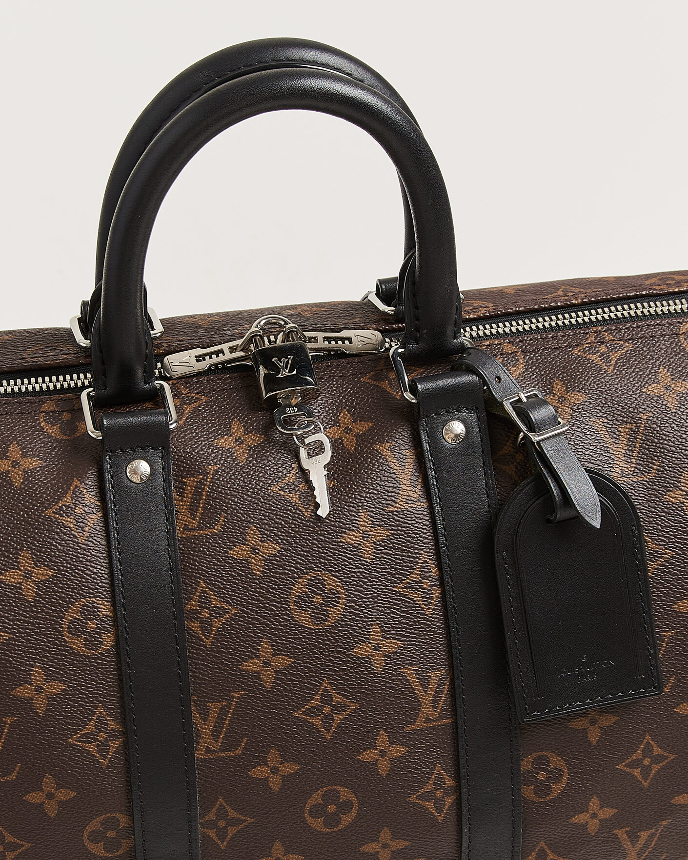 Heren | Pre-Owned & Vintage Bags | Louis Vuitton Pre-Owned | Keepall 45 Bandouliére Monogram Macassar