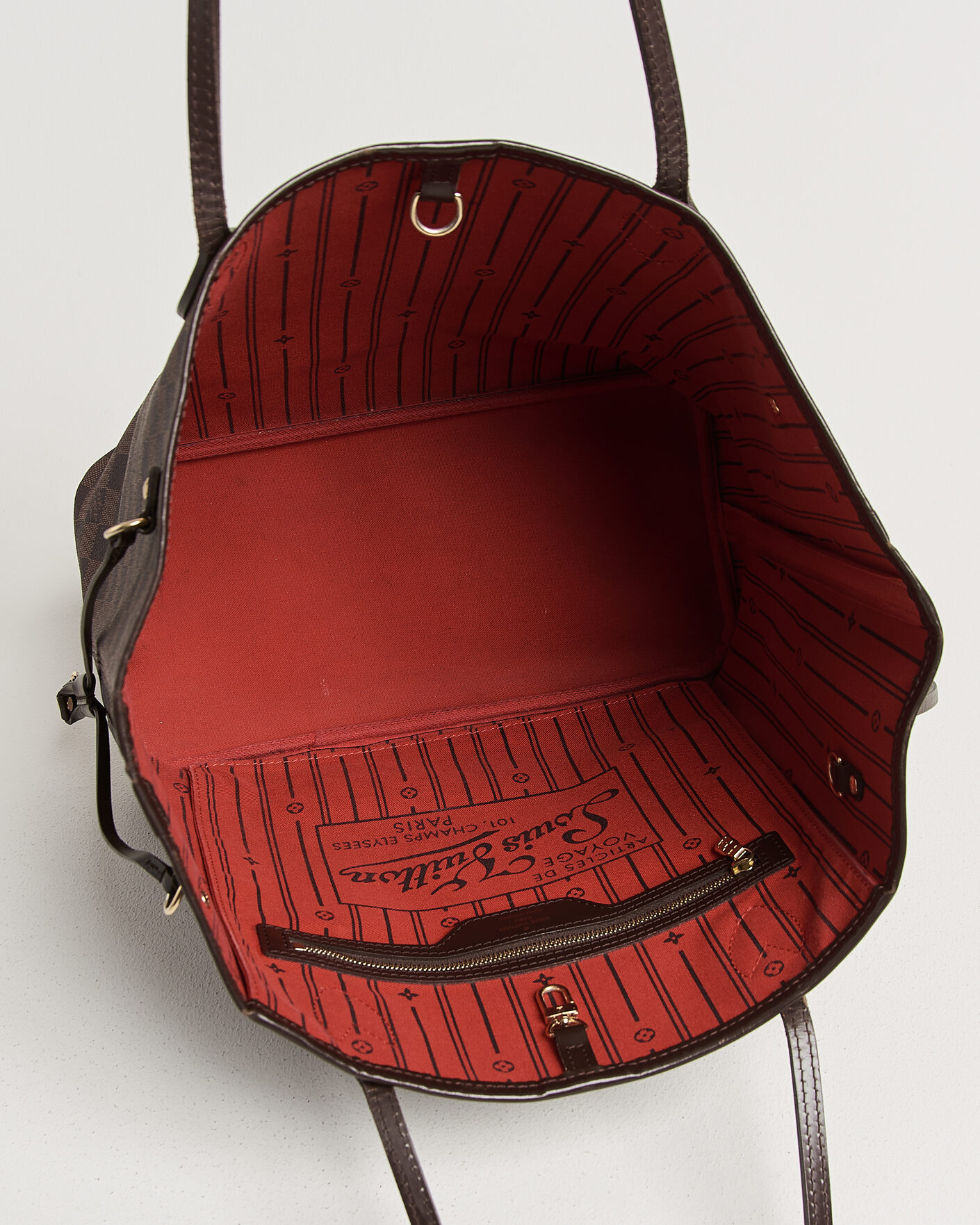 Heren | Pre-Owned & Vintage Bags | Louis Vuitton Pre-Owned | Neverfull MM Damier Ebene