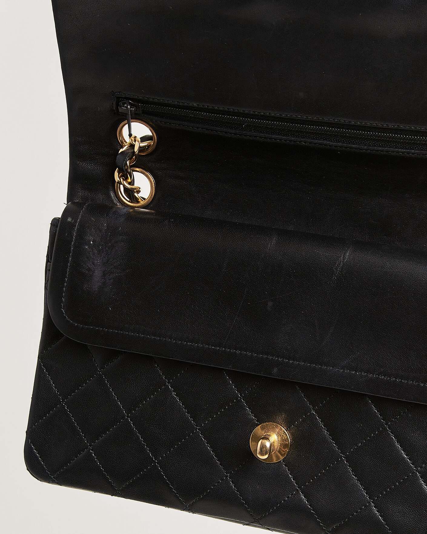 Homme | Chanel Pre-Owned Classic Small Double Flap Bag Black | Chanel Pre-Owned | Classic Small Double Flap Bag Black