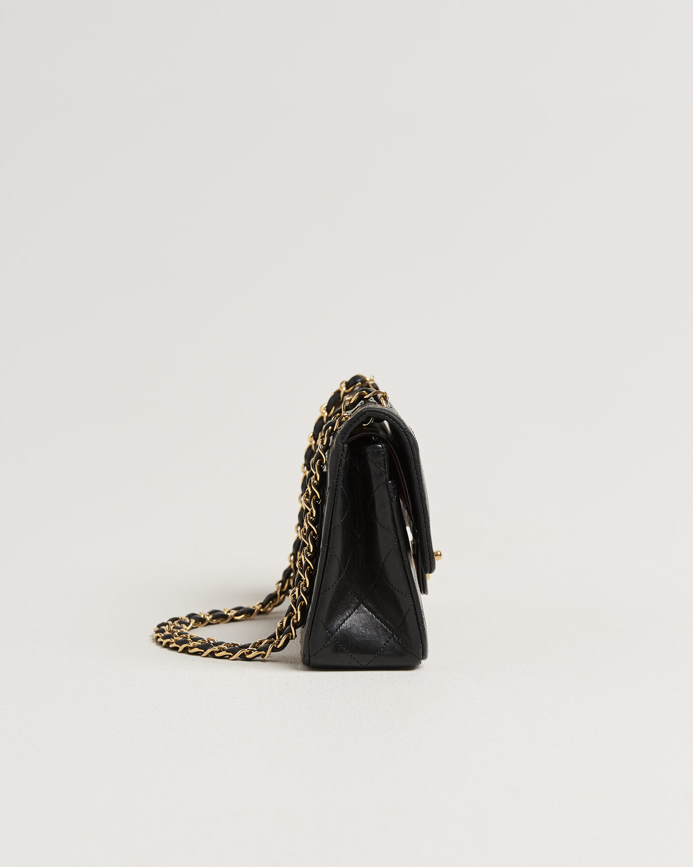Homme | Pre-Owned & Vintage Bags | Chanel Pre-Owned | Classic Small Double Flap Bag Black