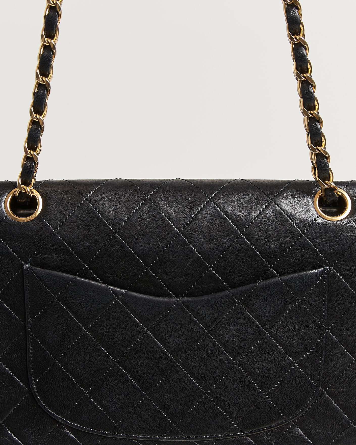 Homme | Pre-Owned & Vintage Bags | Chanel Pre-Owned | Classic Small Double Flap Bag Black