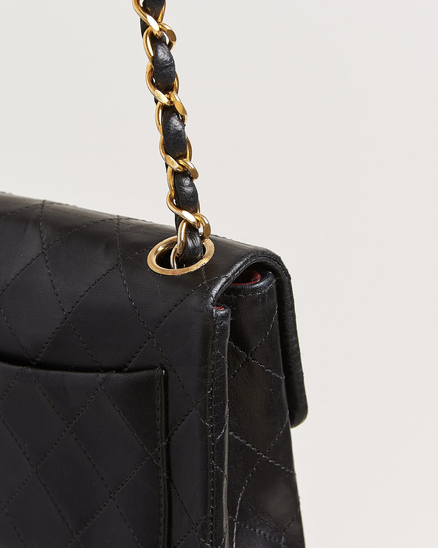 Homme | Pre-Owned & Vintage Bags | Chanel Pre-Owned | Classic Mini Single Flap Square Bag Black
