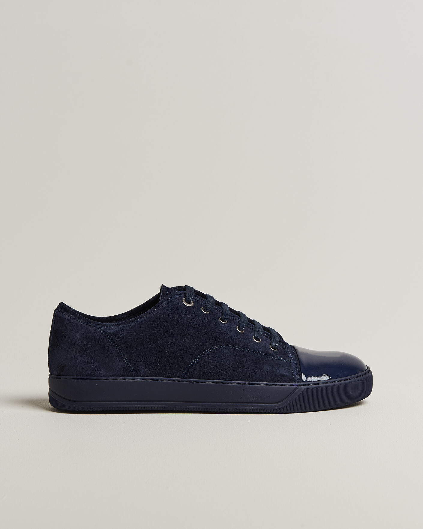 Heren | Lanvin DBB1 Patent Cap Toe Sneakers Navy/Navy | Lanvin | DBB1 Patent Cap Toe Sneakers Navy/Navy