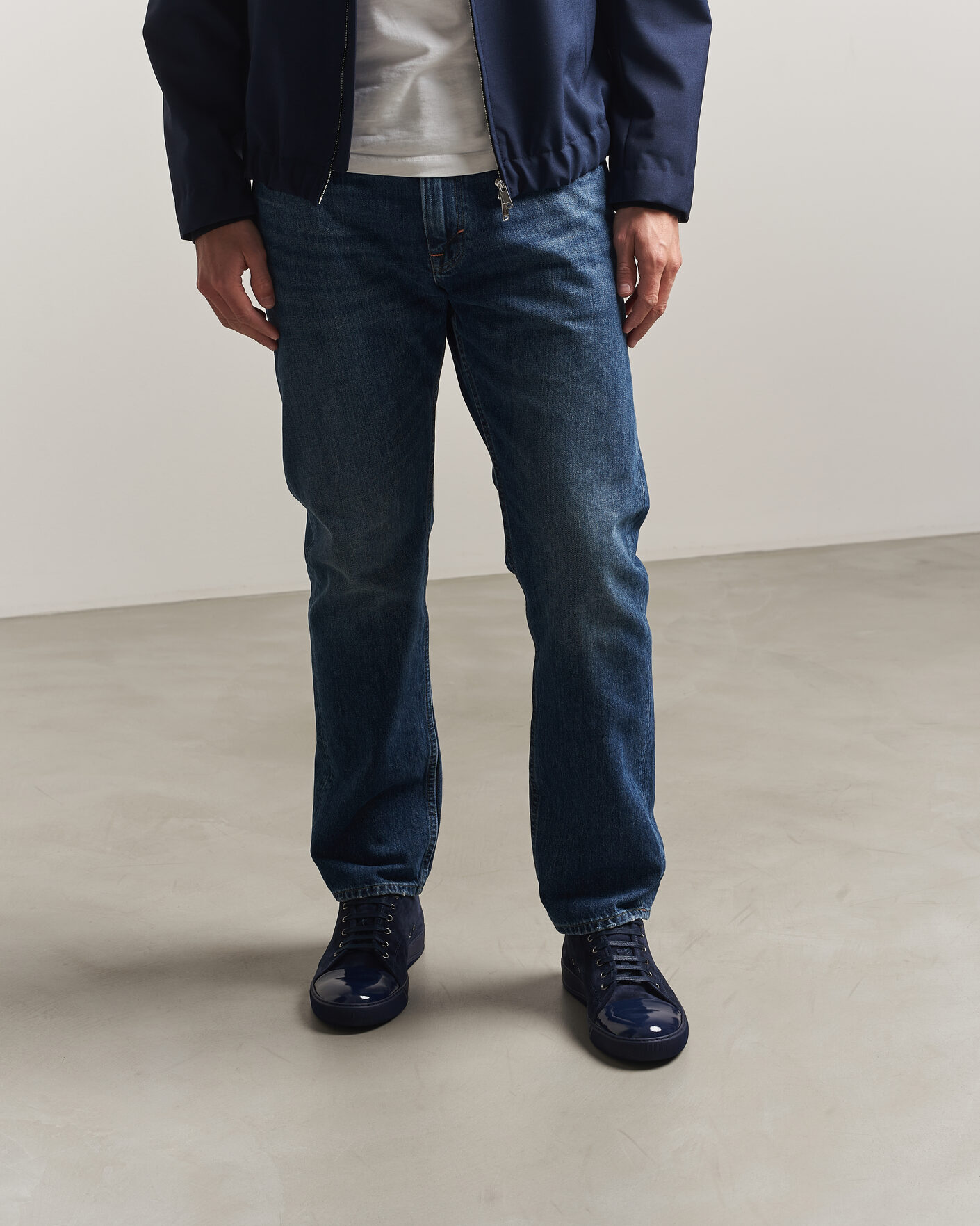 Heren | Lanvin DBB1 Patent Cap Toe Sneakers Navy/Navy | Lanvin | DBB1 Patent Cap Toe Sneakers Navy/Navy