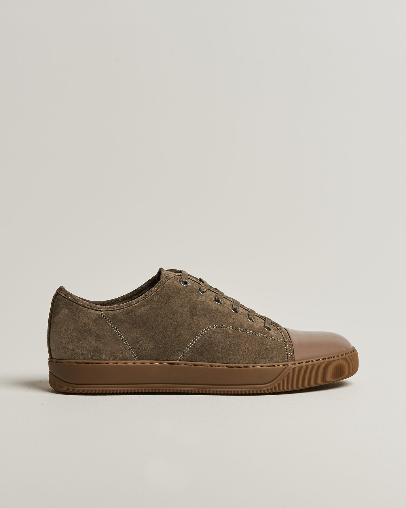 Heren | Sneakers | Lanvin | DBB1 Patent Cap Toe Sneakers Khaki