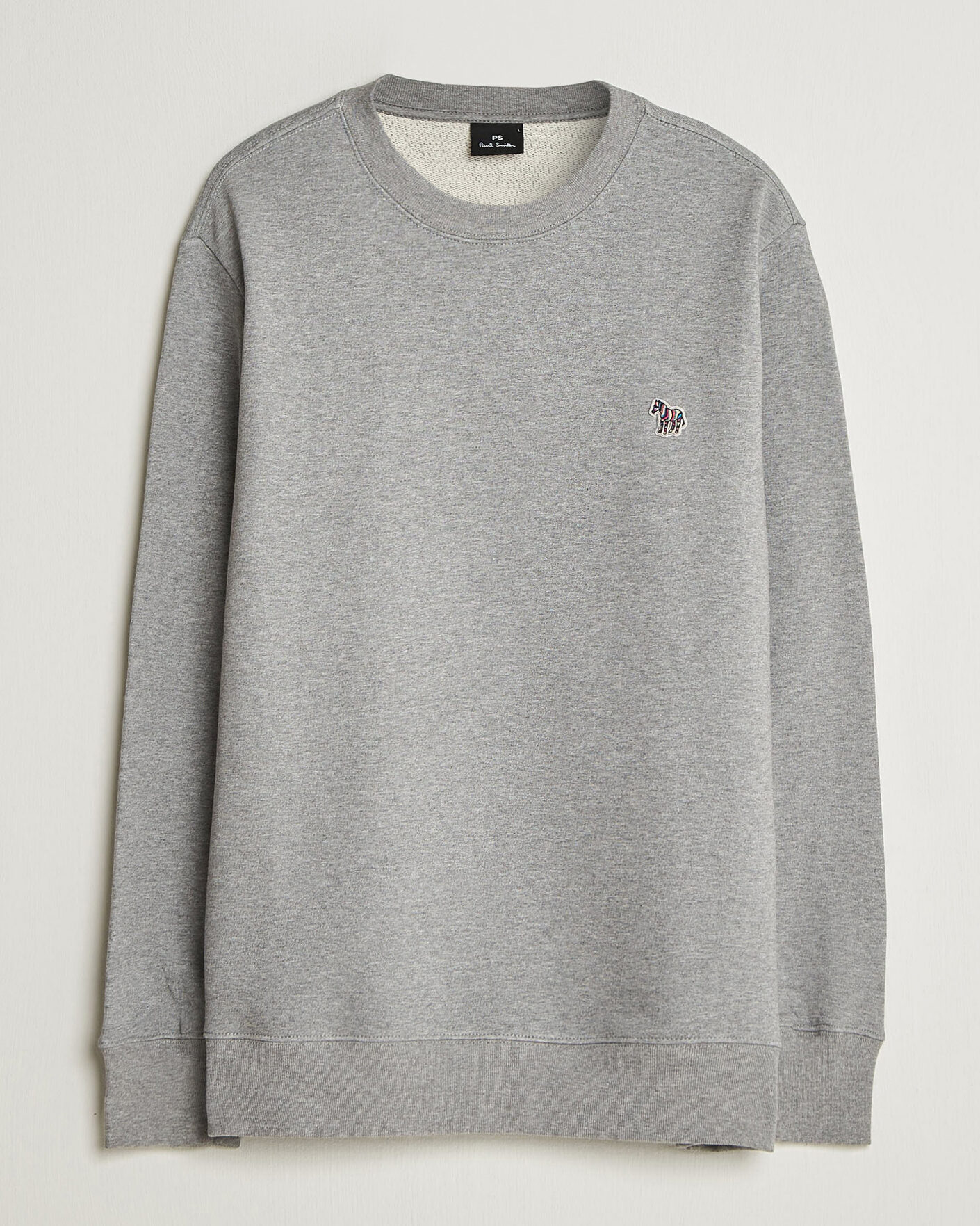 Homme | Pulls Et Tricots | PS Paul Smith | Zebra Organic Cotton Sweatshirt Grey Melange