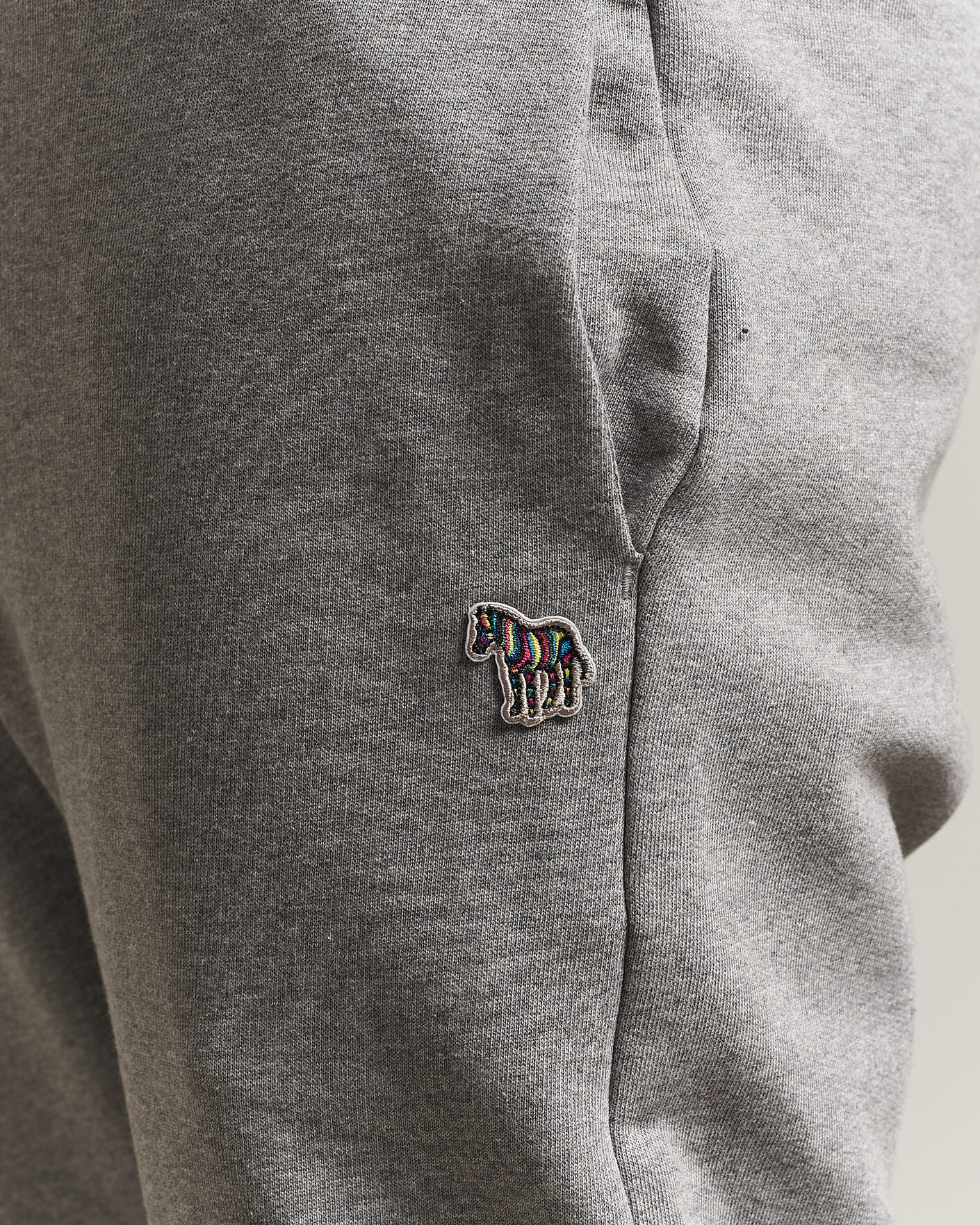 Heren | Broeken | PS Paul Smith | Zebra Organic Cotton Sweatpants Grey Melange