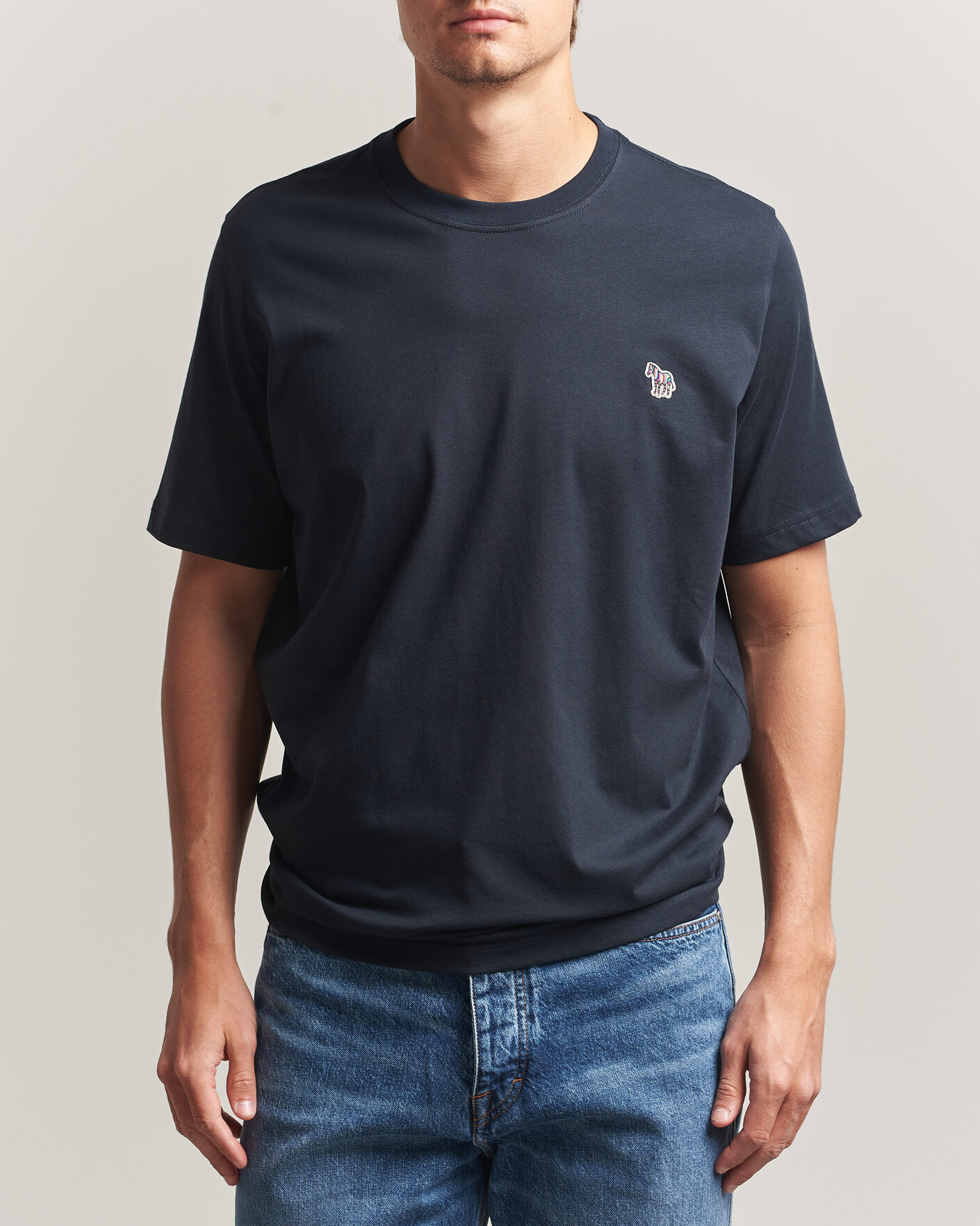 Heren | T-shirts | PS Paul Smith | Organic Cotton Zebra T-Shirt Navy