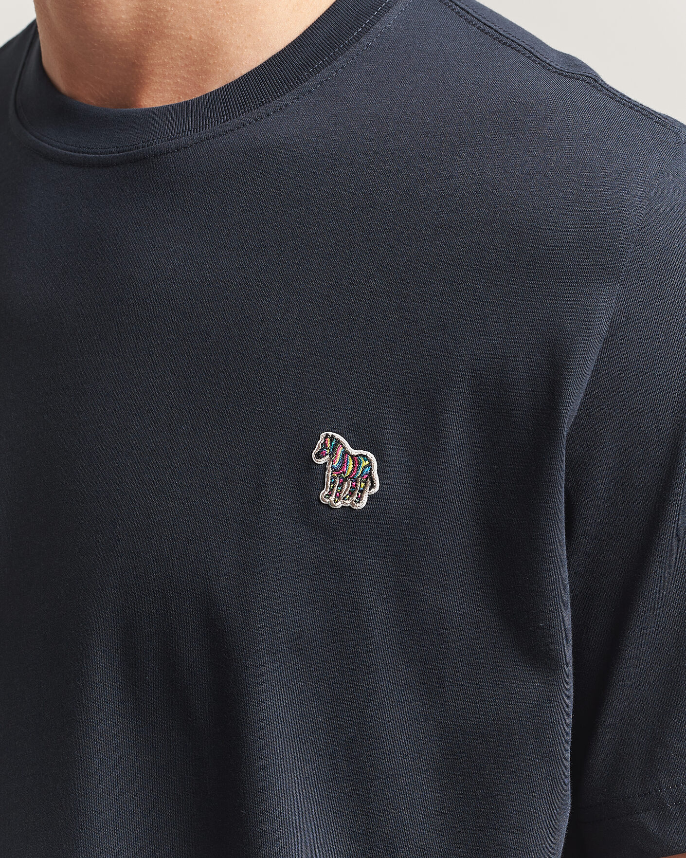 Heren | T-shirts | PS Paul Smith | Organic Cotton Zebra T-Shirt Navy