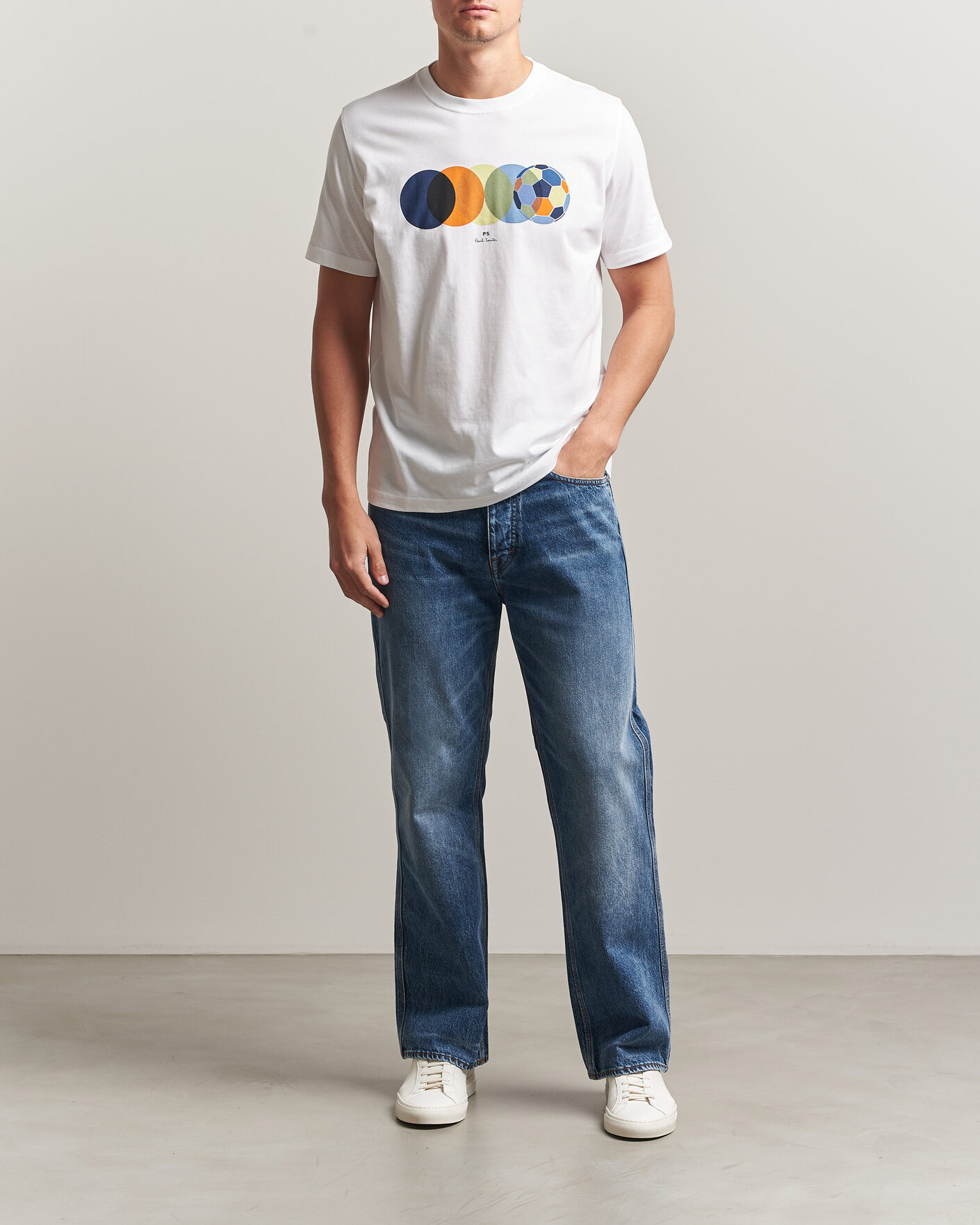 Heren | T-shirts | PS Paul Smith | Football Crew Neck T-Shirt White