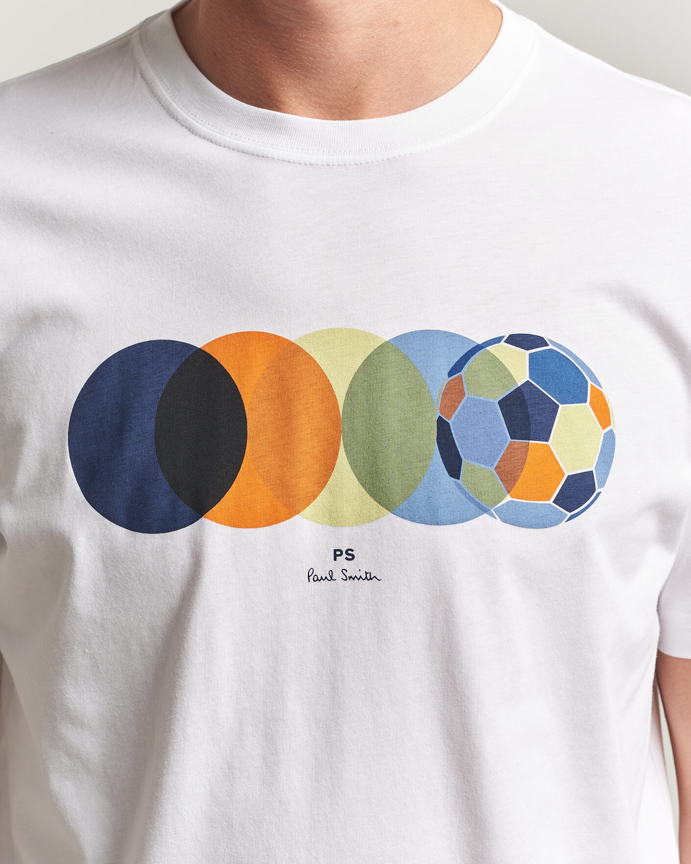 Heren | T-shirts | PS Paul Smith | Football Crew Neck T-Shirt White