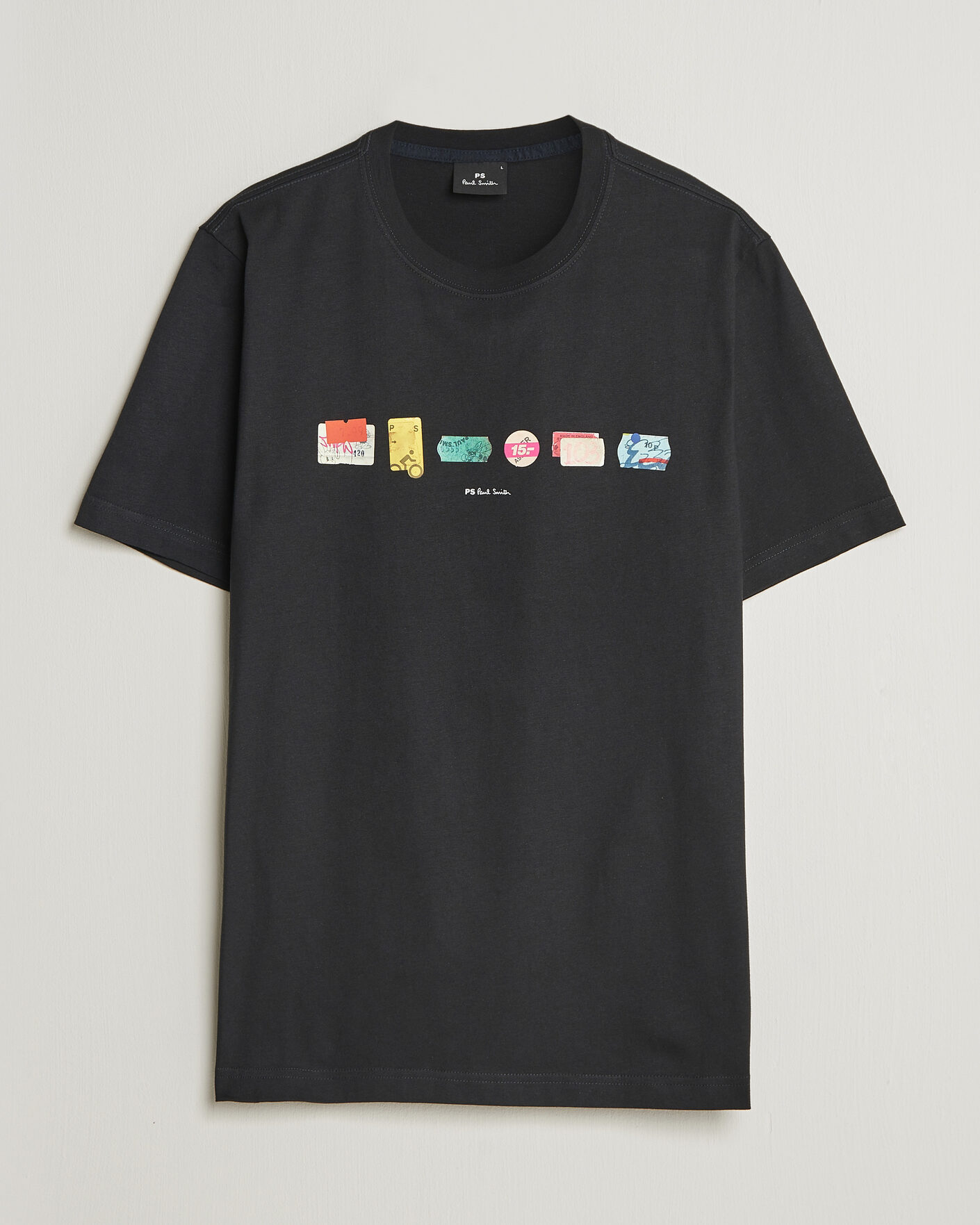 Homme | T-shirts | PS Paul Smith | In A Row Crew Neck T-Shirt Black
